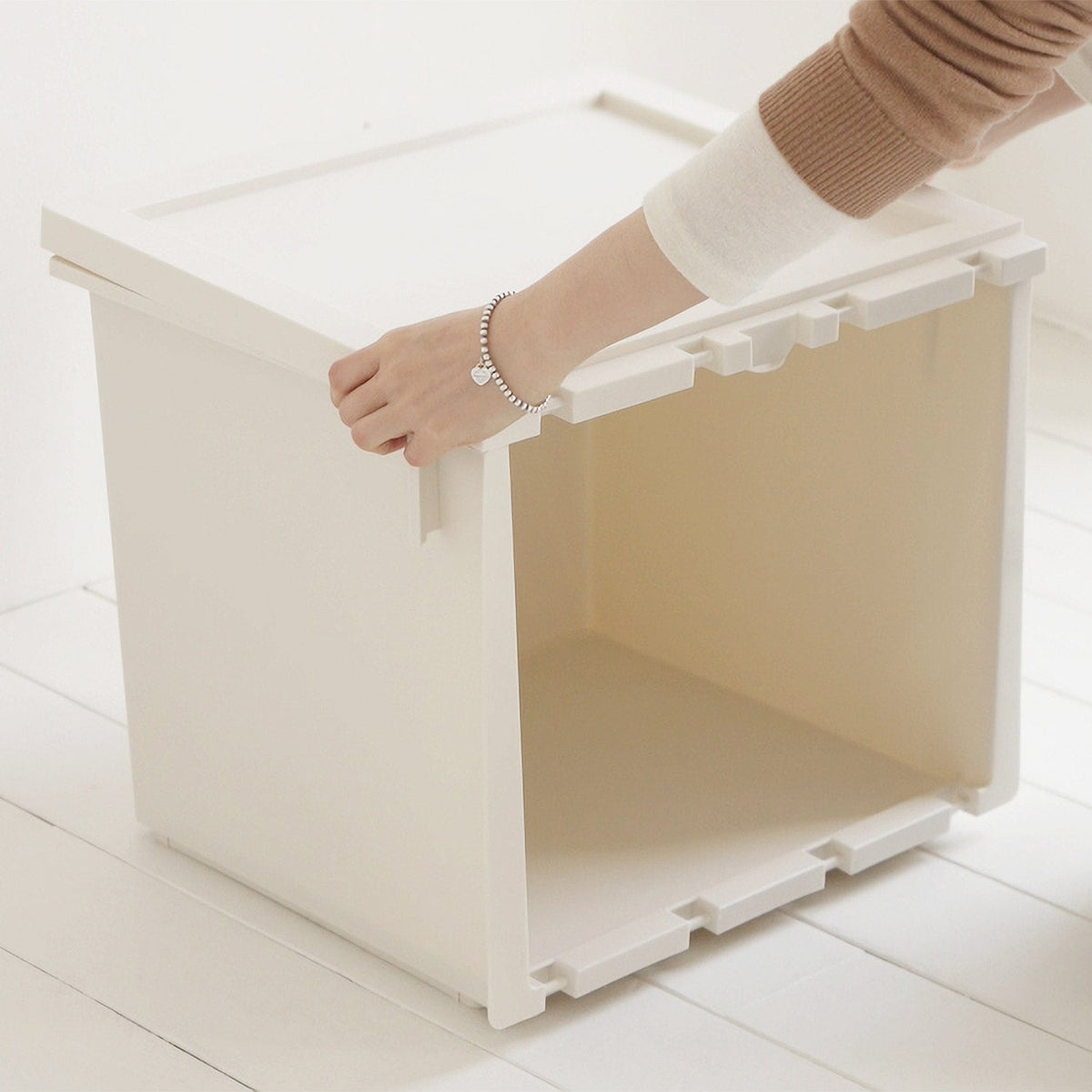 BR-2694-Roomnhome-Roomnhome｜Mild オープンドア収納ボックス 3個セット