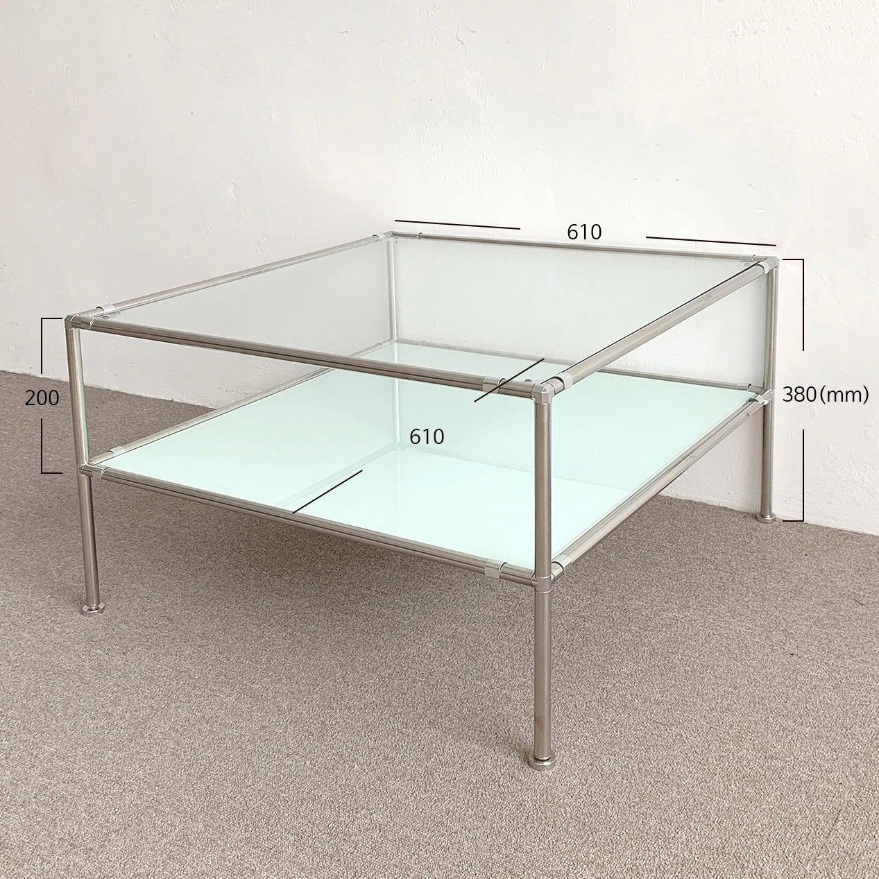 BR-1396-vamir-vamir ローテーブル｜Stainless Modular 2tier Sofa Table
