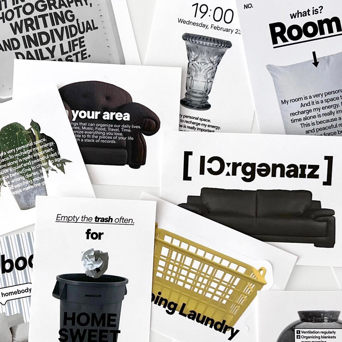 BR-1967-Organize a bit-Organize a bit ステッカーセット｜room pack