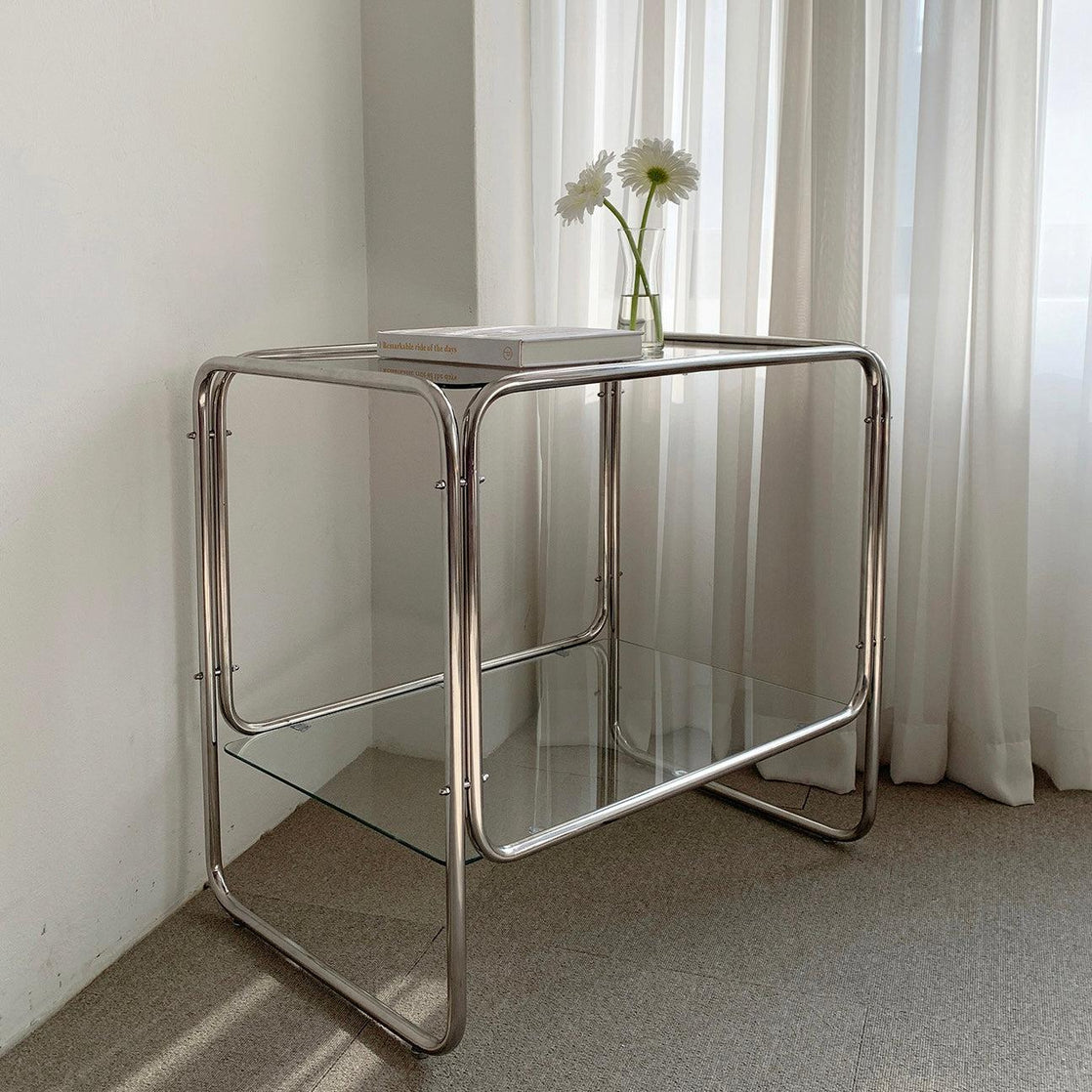 BR-1454-vamir-vamir サイドテーブル｜Stainless 2tier Table