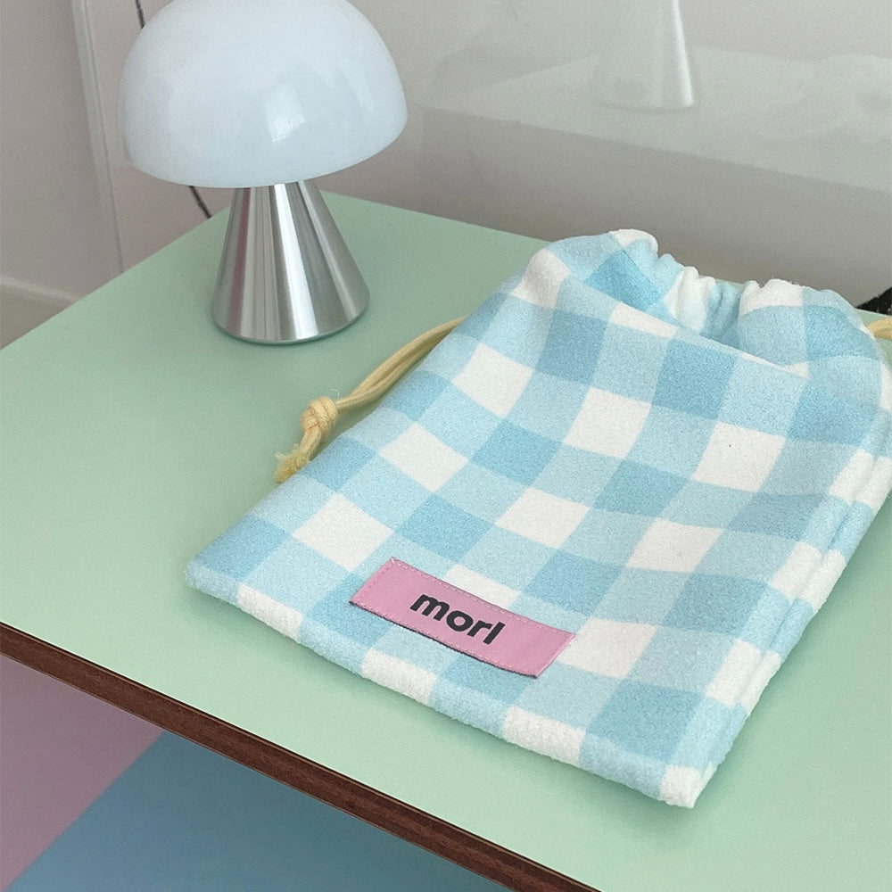 BR-2123-morl-morl ポーチ｜Check string pouch
