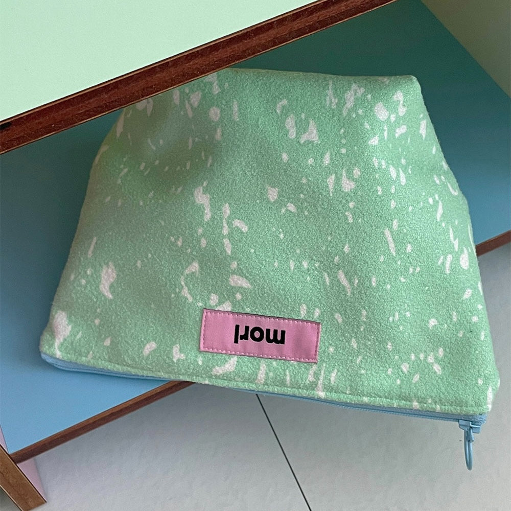 BR-2121-morl-morl ポーチ｜Marble zipper pouch