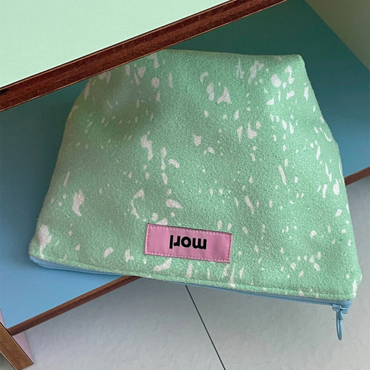 BR-2121-morl-morl ポーチ｜Marble zipper pouch