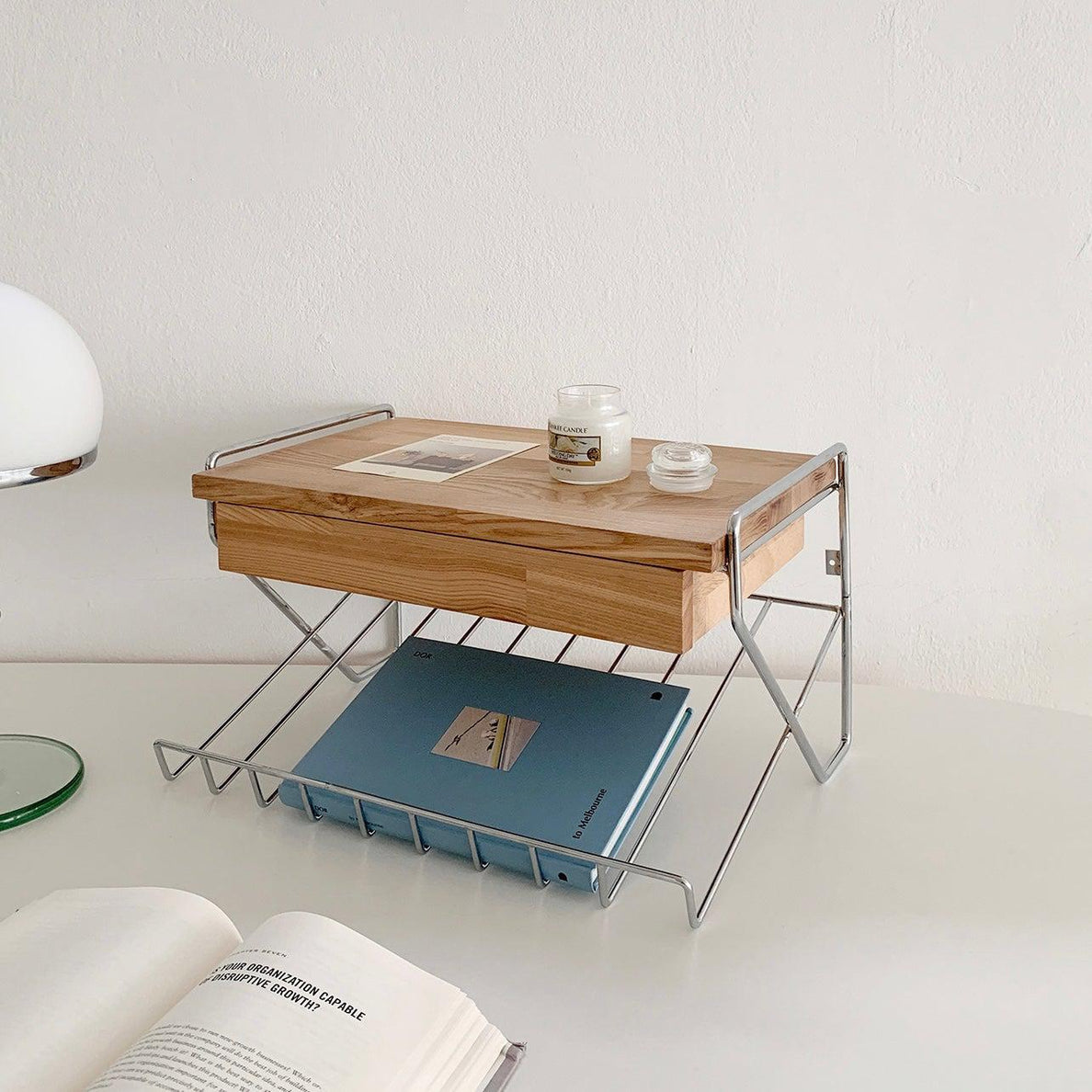 BR-1451-vamir-vamir デスク収納｜Magazinerack Wall Shelf Mini Table