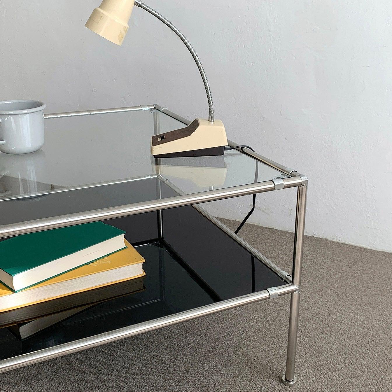 BR-1397-vamir-vamir ローテーブル｜Stainless Modular 2tier Sofa Table