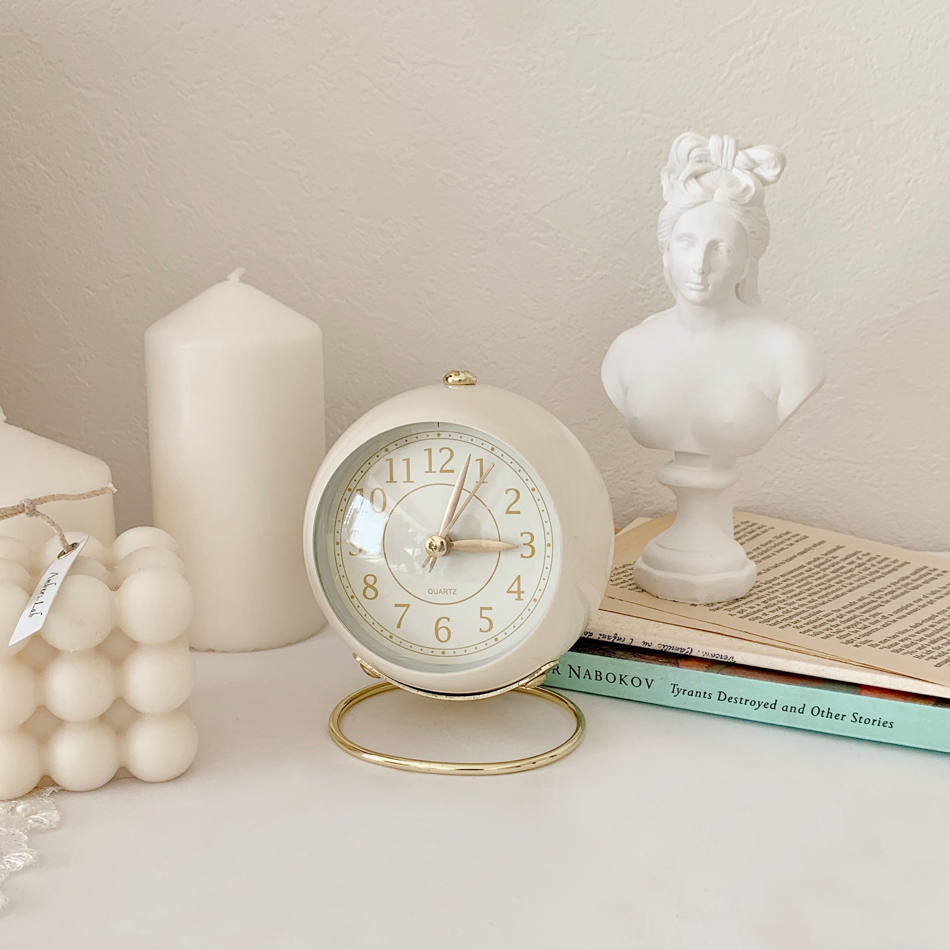 SAB21-00001A-Little Rooms select-置き時計｜round alarm clock