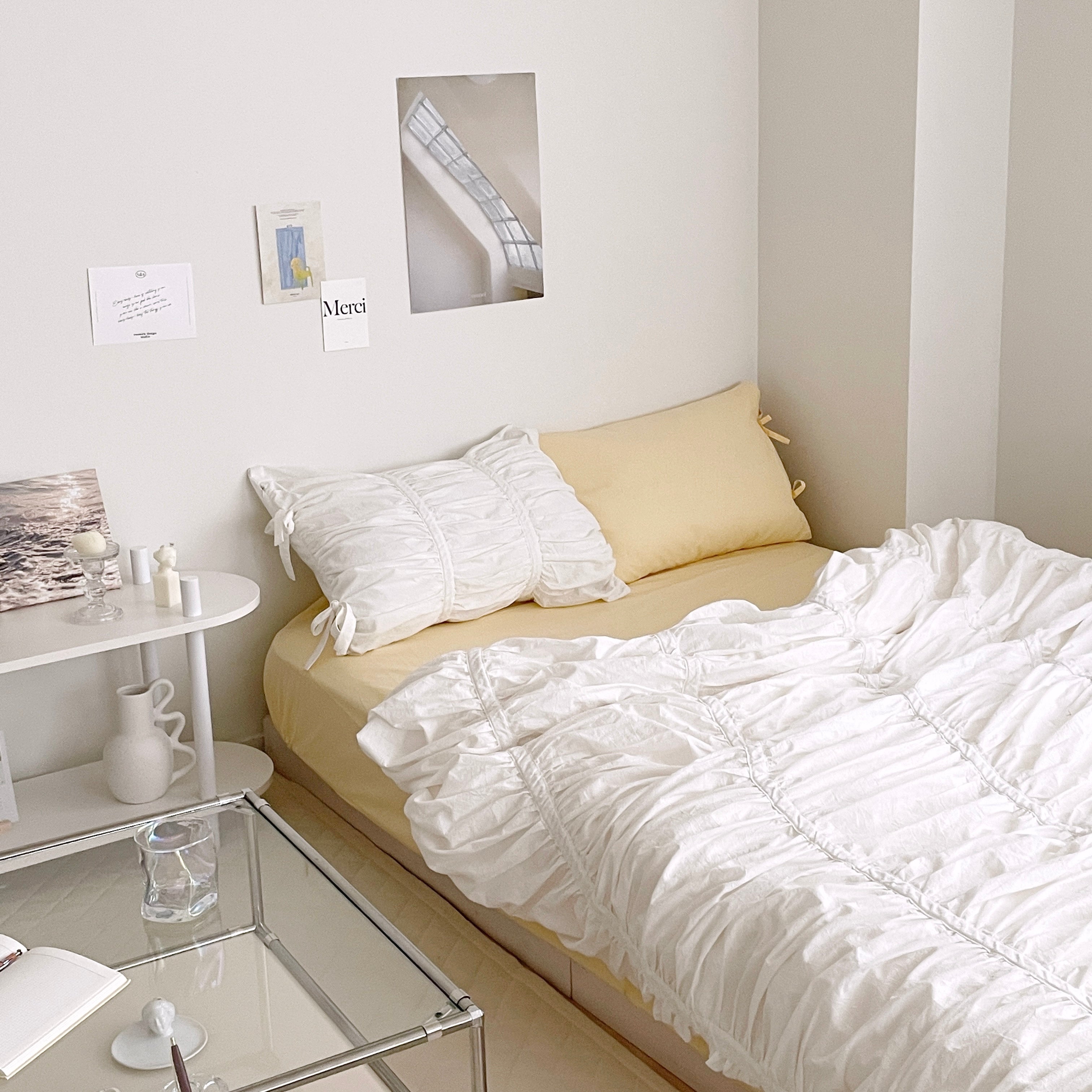 OR-2007-Little Rooms-ボックスシーツ｜plain mattress cover -pale color-