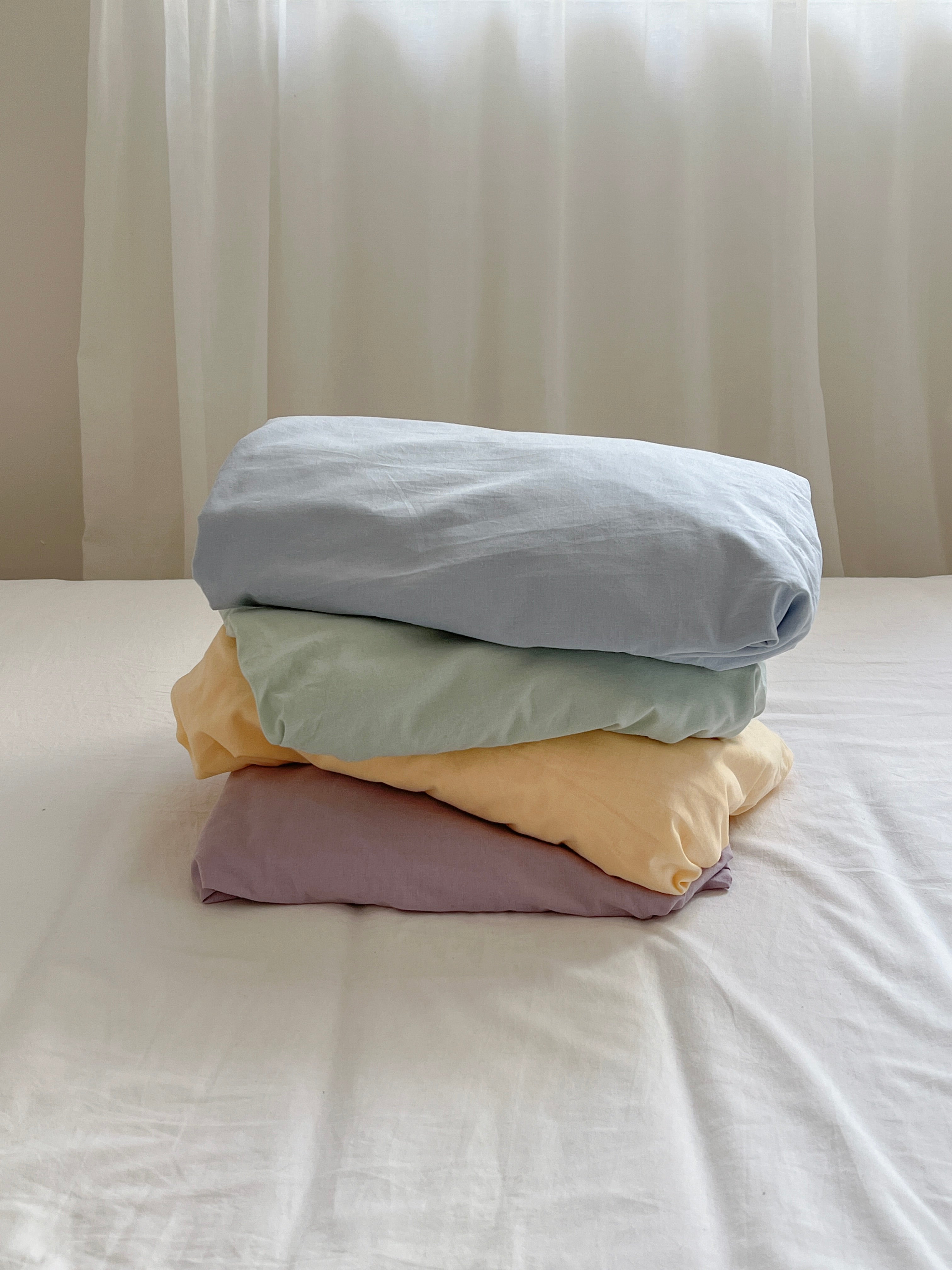 OR-2058-Little Rooms-ボックスシーツ｜plain mattress cover -pale color-