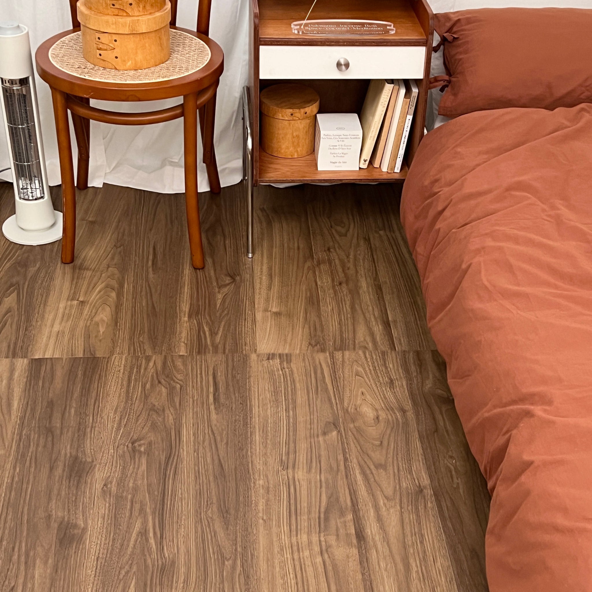BR-2919-Little Rooms select-賃貸でも敷けるフロアタイル wood type 24枚セット