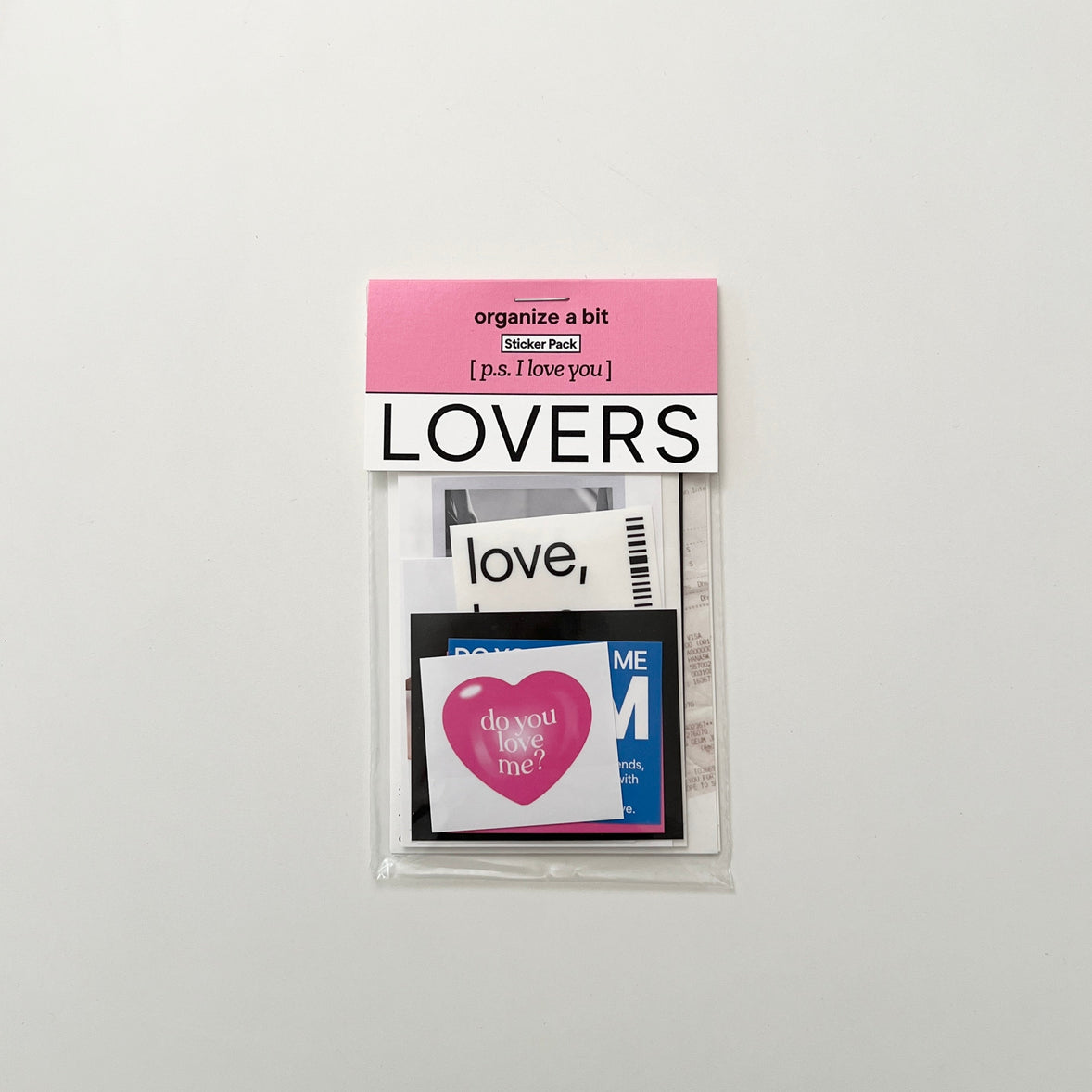 BR-1968-Organize a bit-Organize a bit ステッカーセット｜lovers sticker pack