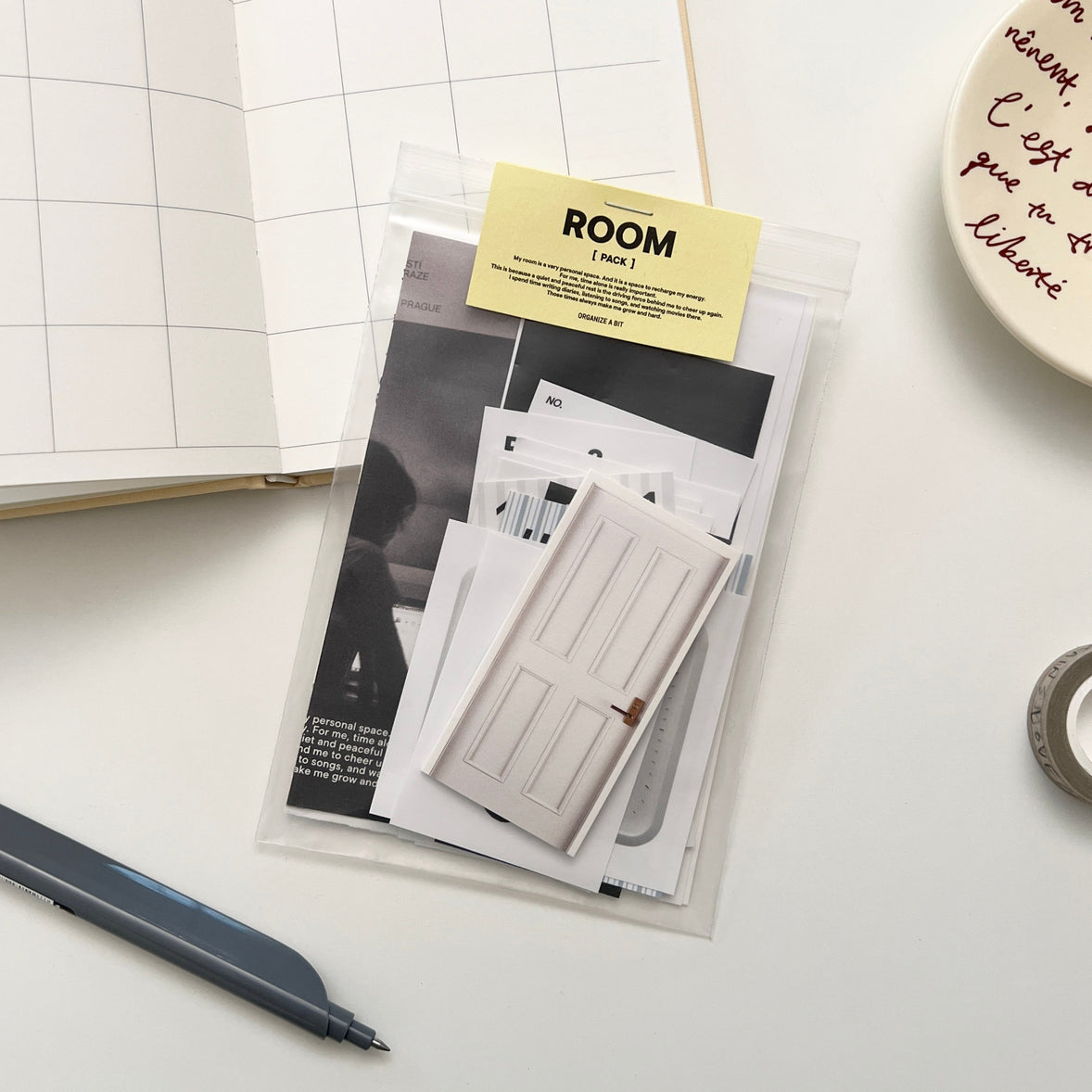 BR-1967-Organize a bit-Organize a bit ステッカーセット｜room pack