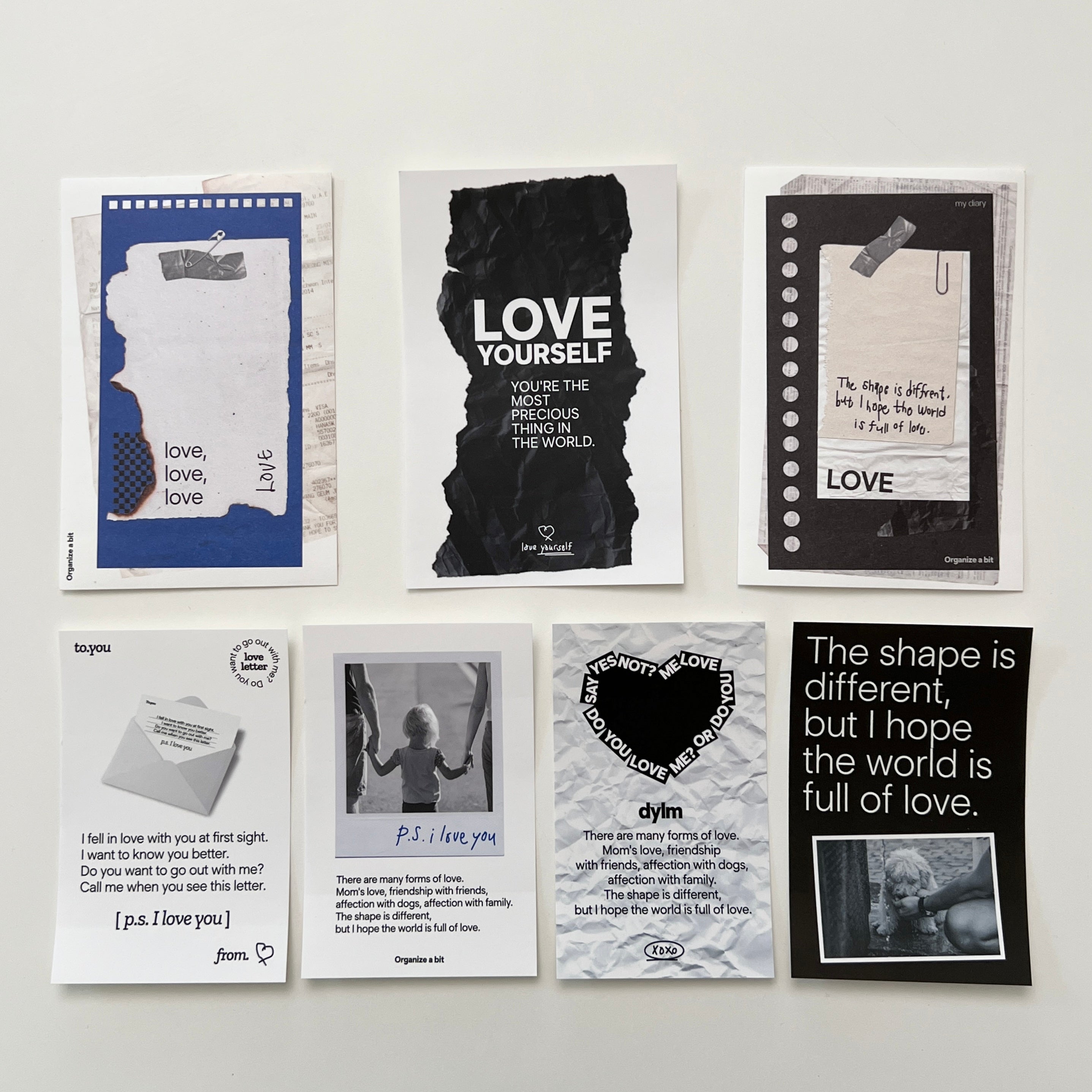 BR-1968-Organize a bit-Organize a bit ステッカーセット｜lovers sticker pack