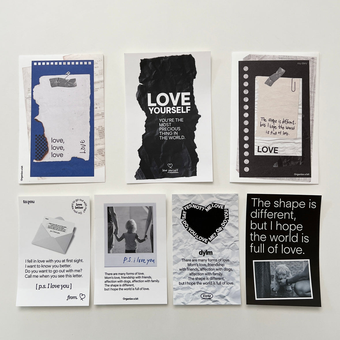 BR-1968-Organize a bit-Organize a bit ステッカーセット｜lovers sticker pack