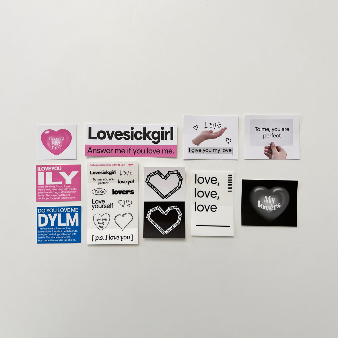 BR-1968-Organize a bit-Organize a bit ステッカーセット｜lovers sticker pack