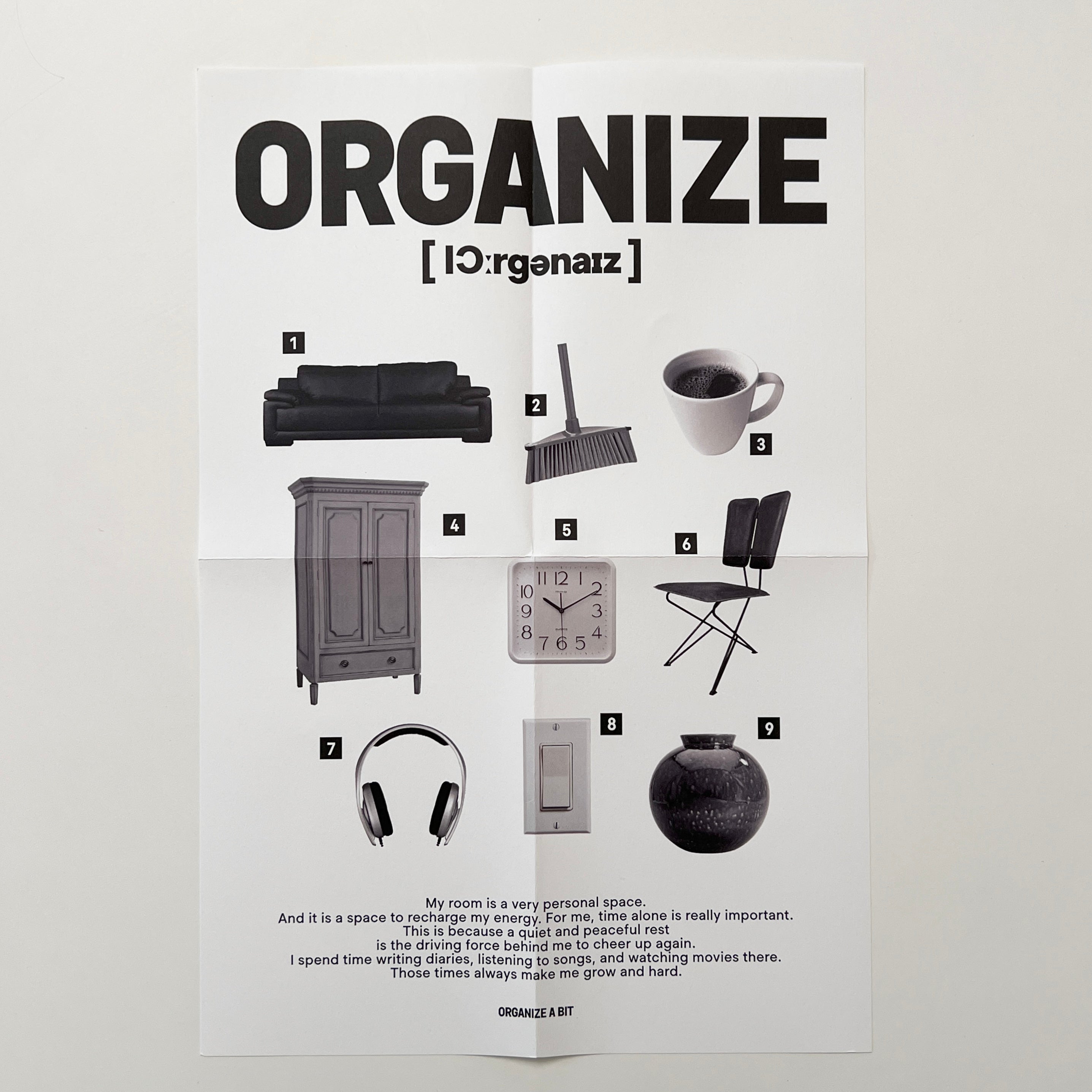 BR-1967-Organize a bit-Organize a bit ステッカーセット｜room pack