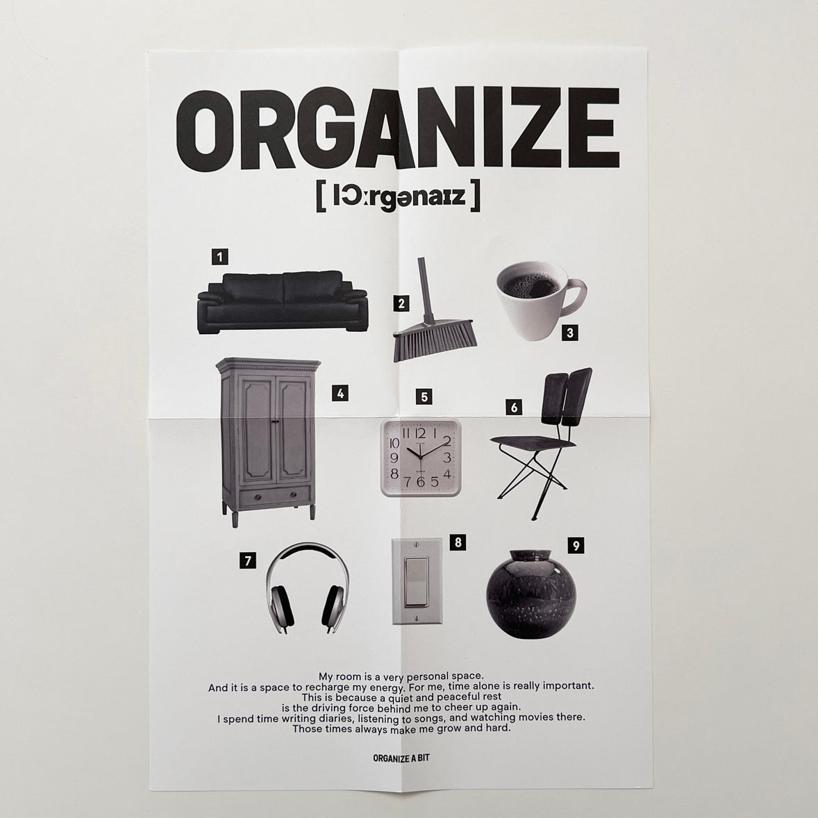 BR-1967-Organize a bit-Organize a bit ステッカーセット｜room pack