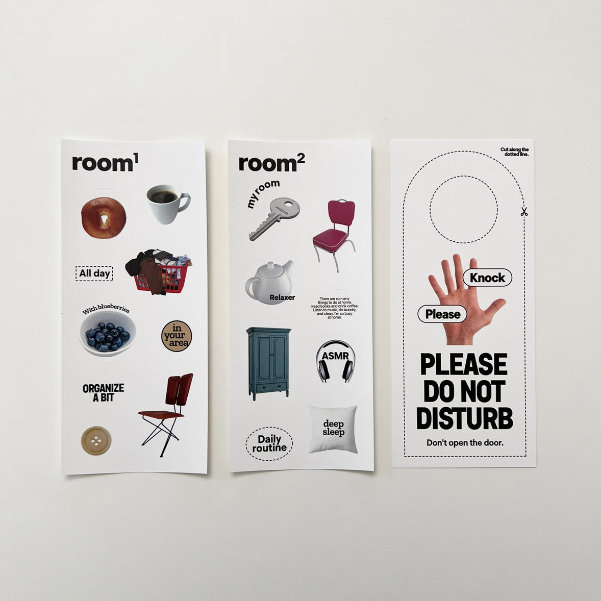 BR-1967-Organize a bit-Organize a bit ステッカーセット｜room pack
