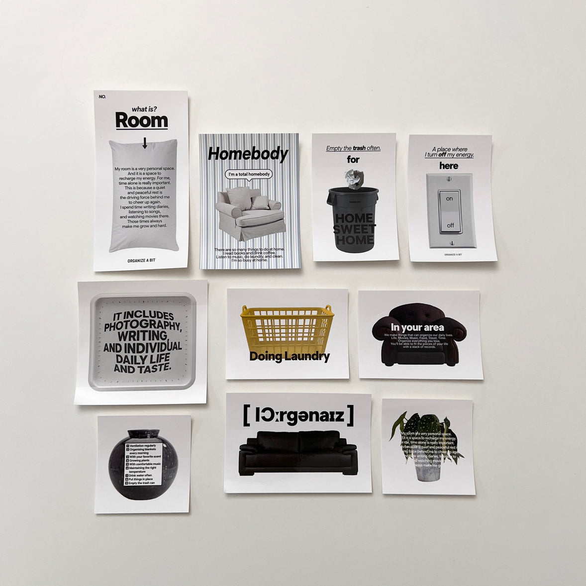 BR-1967-Organize a bit-Organize a bit ステッカーセット｜room pack