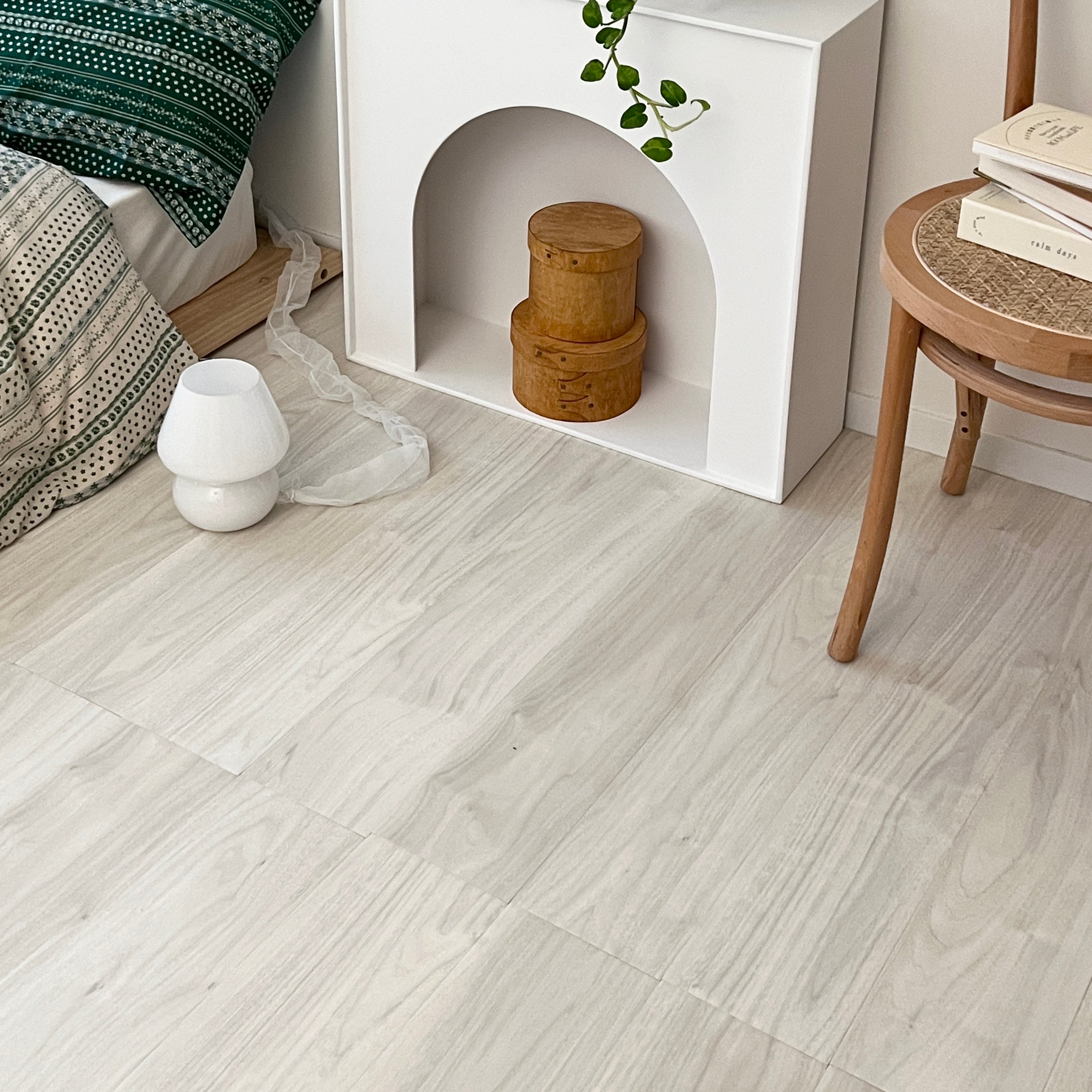 BR-2919-Little Rooms select-賃貸でも敷けるフロアタイル wood type 24枚セット