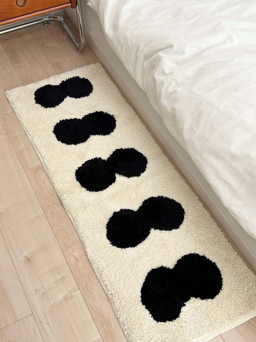 AL-3253-Little Rooms select-モノトーンベッドサイドラグ