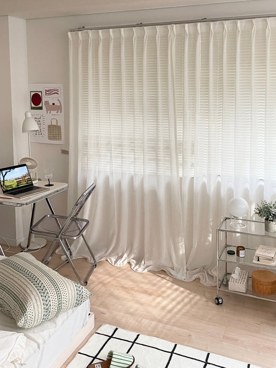 OR-2854-Little Rooms-既成サイズ｜カラーシフォンカーテン 1枚