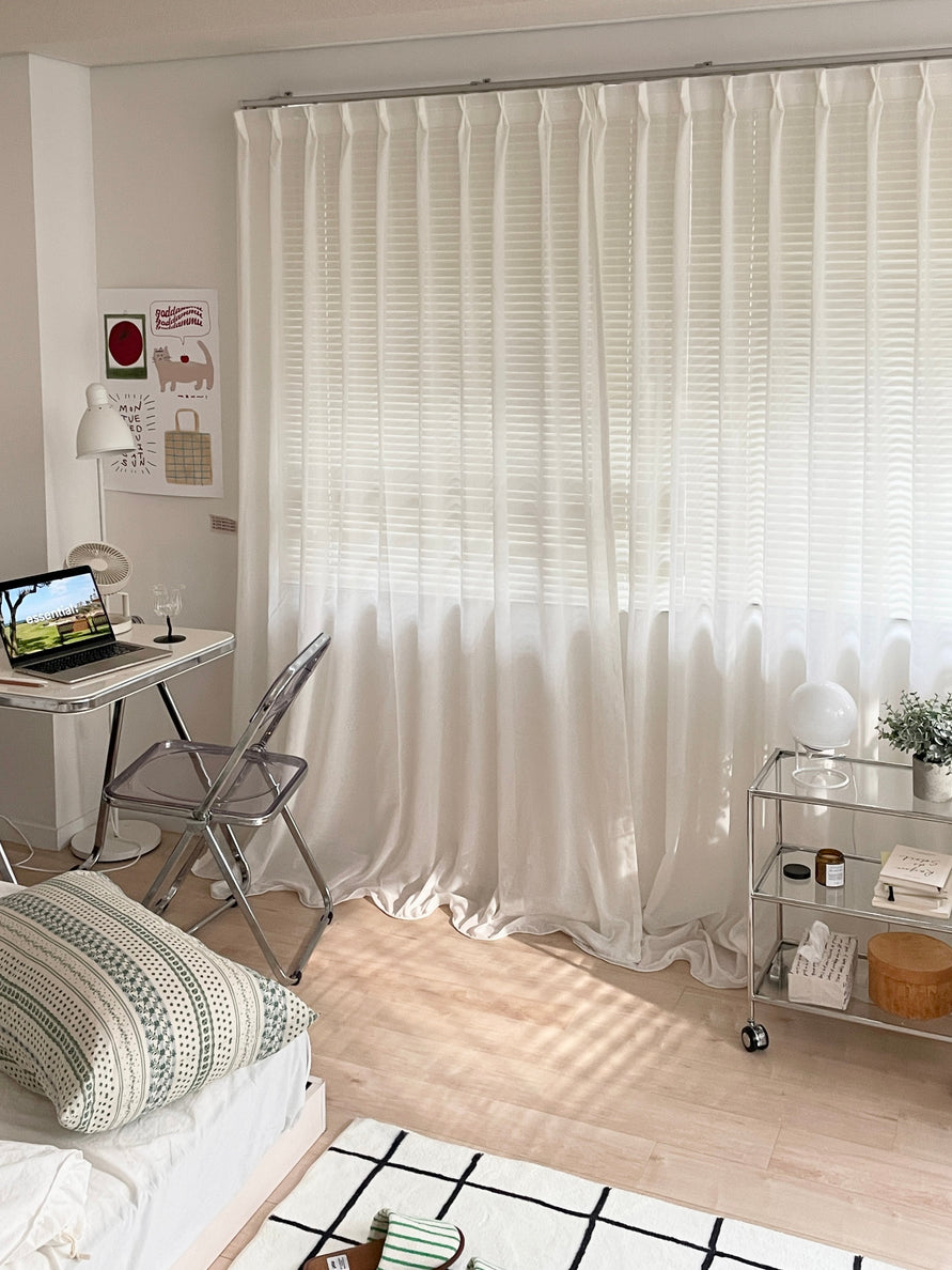 OR-2854-Little Rooms-既成サイズ｜カラーシフォンカーテン 1枚