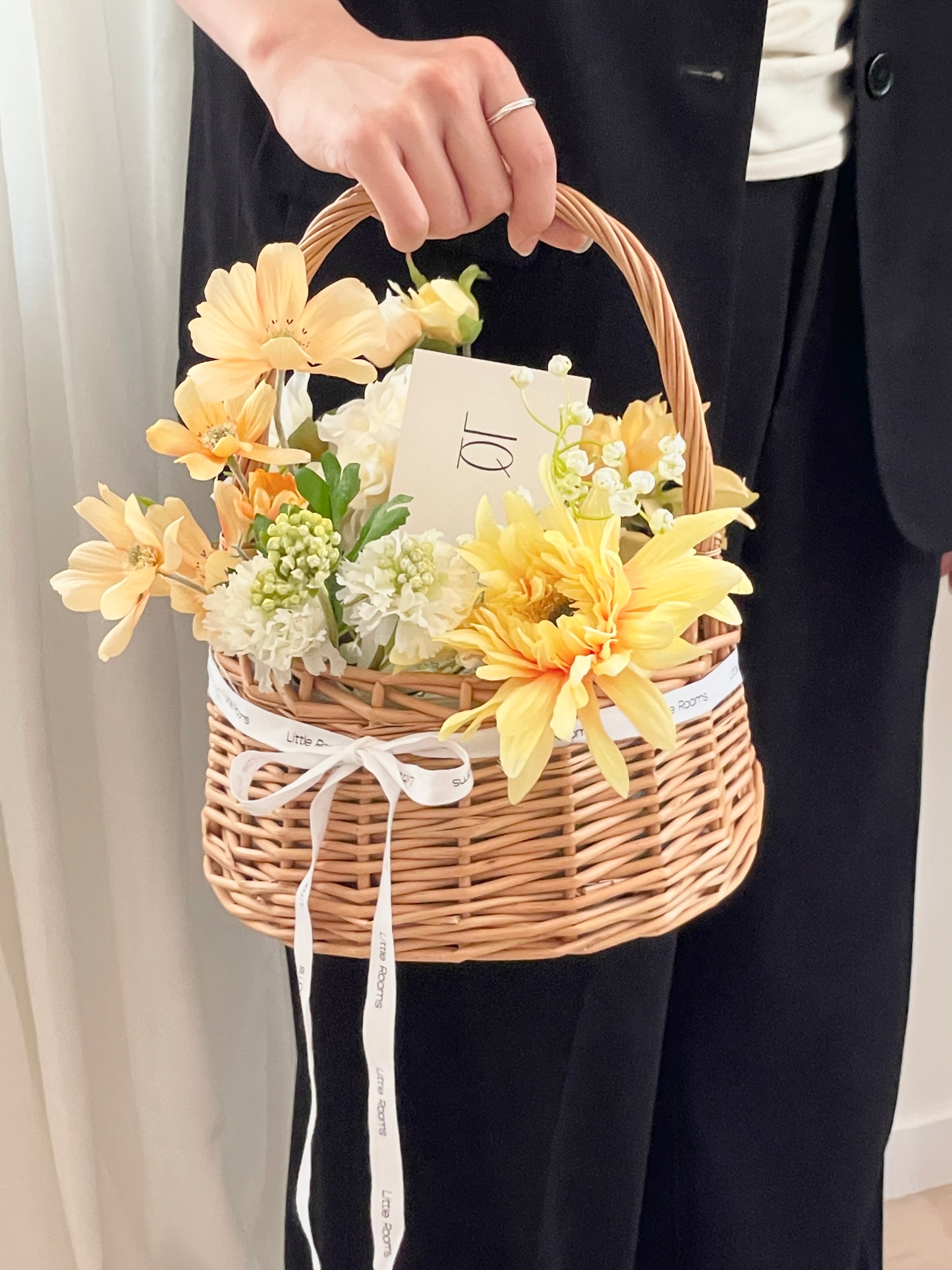 AL-4135-Little Rooms-造花のバスケット｜orange