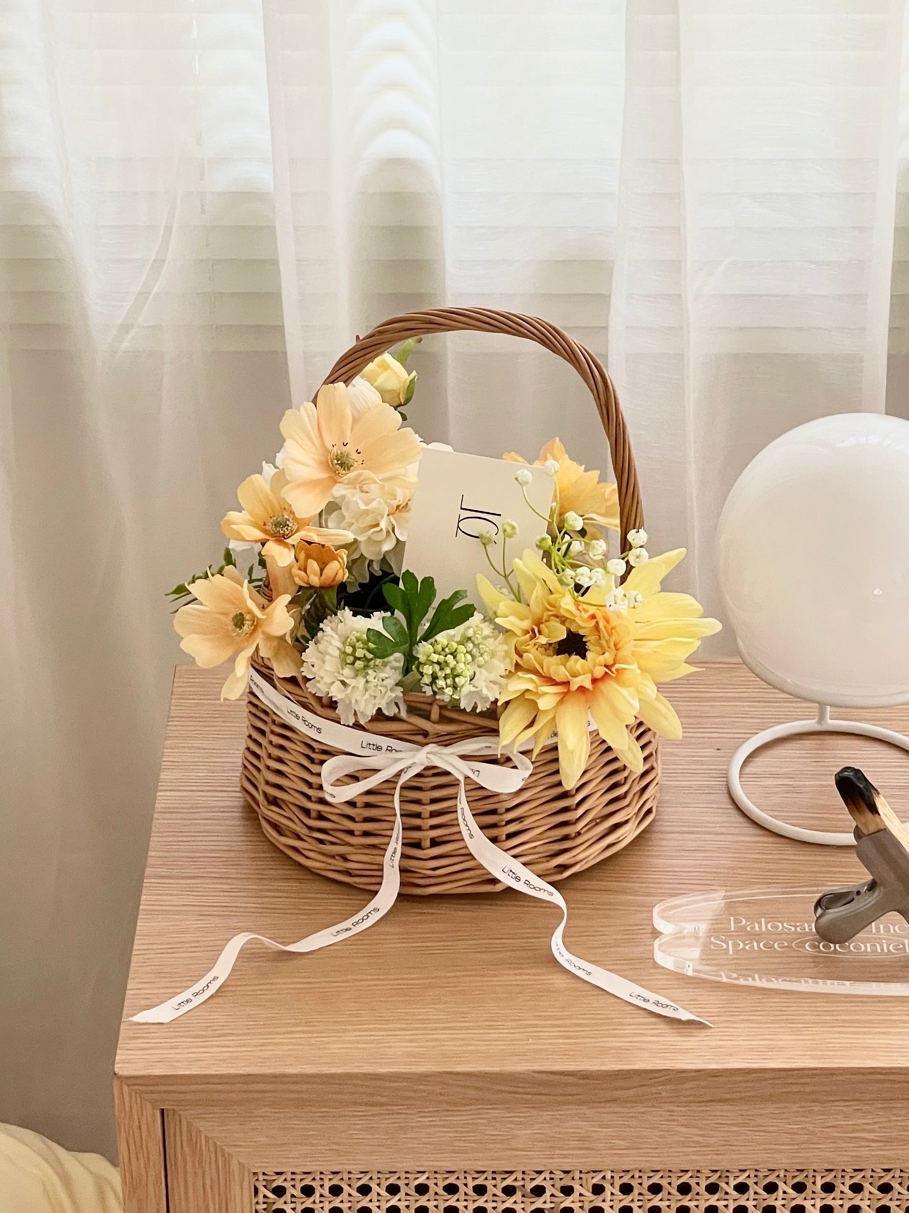 AL-4135-Little Rooms-造花のバスケット｜orange