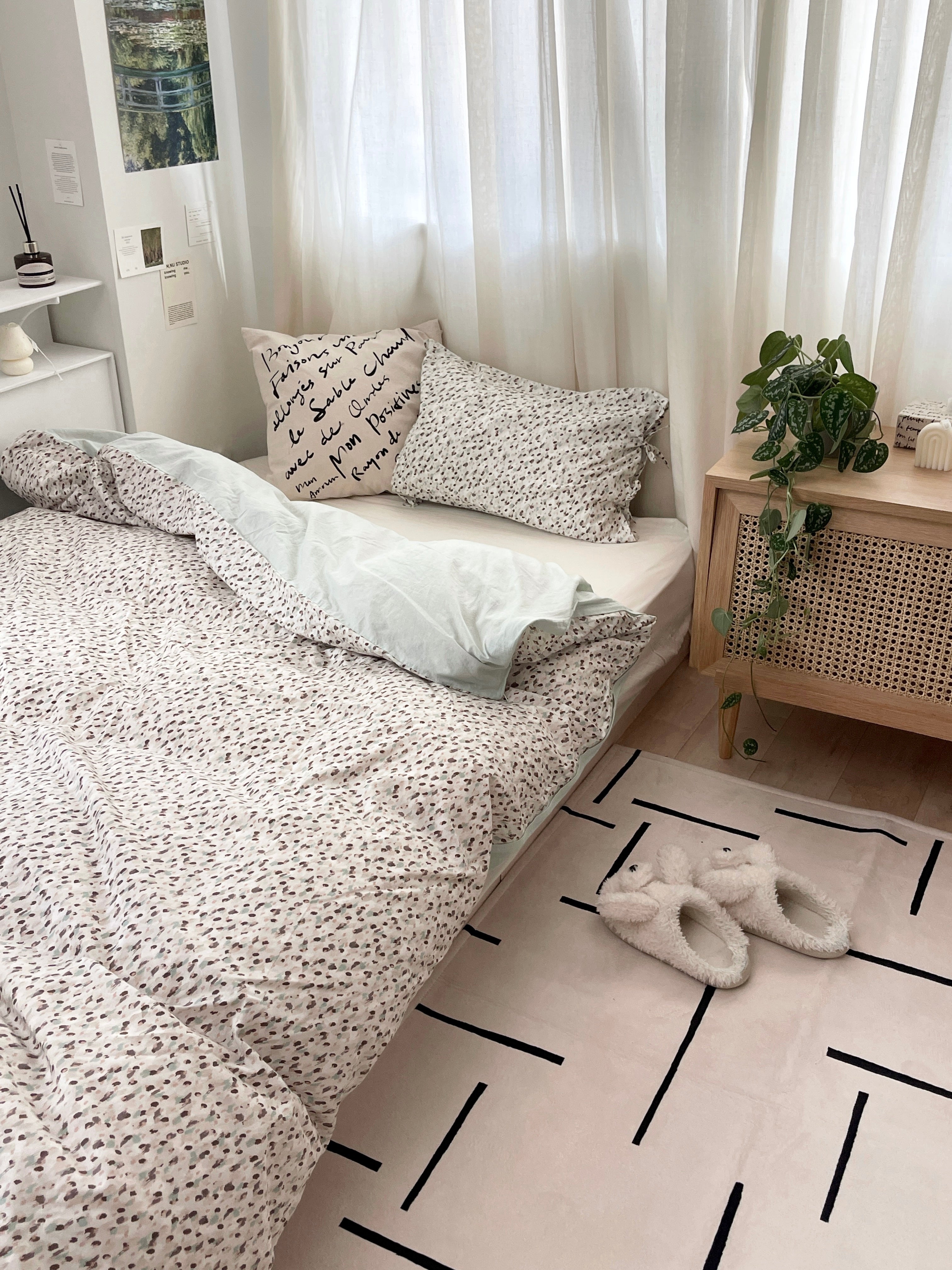 OR-2228-Little Rooms-リバーシブル布団カバー｜monet duvet cover
