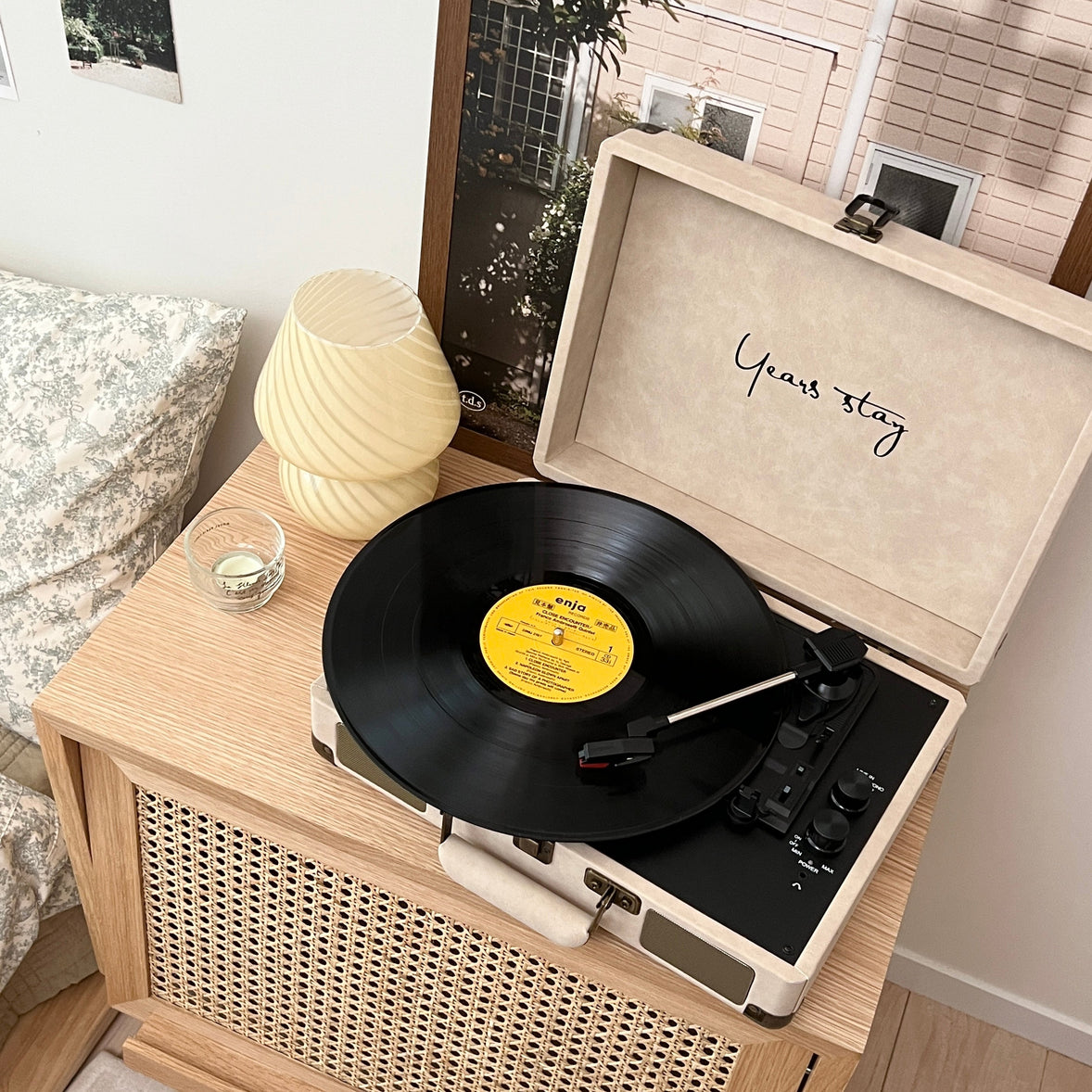 AL-2809-Little Rooms select-ヴィンテージレコードプレーヤー bluetoothスピーカー搭載