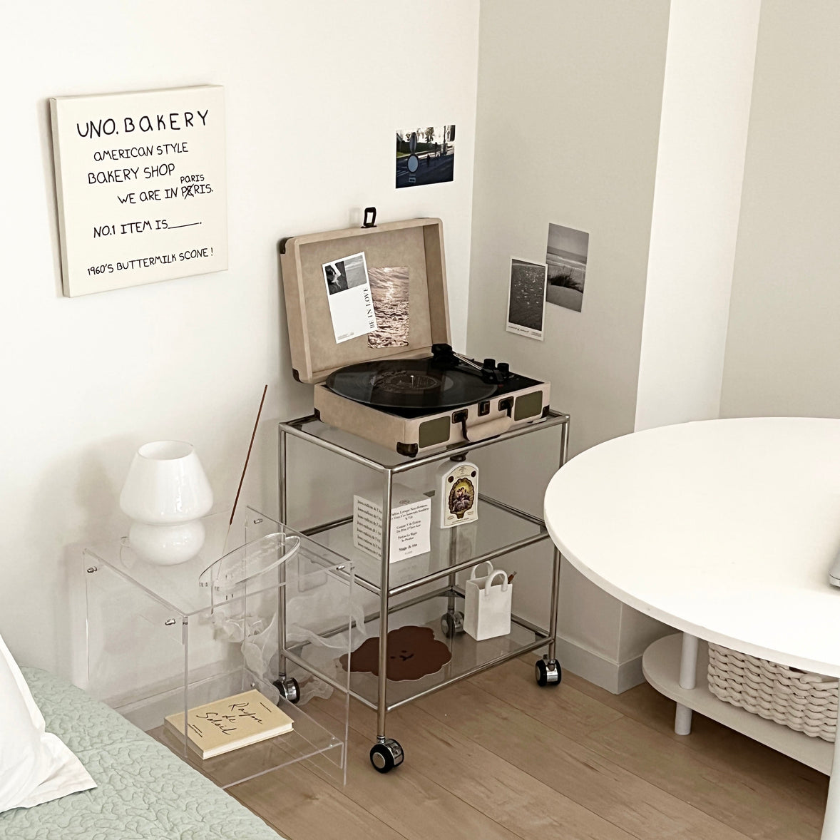 AL-2809-Little Rooms select-ヴィンテージレコードプレーヤー bluetoothスピーカー搭載