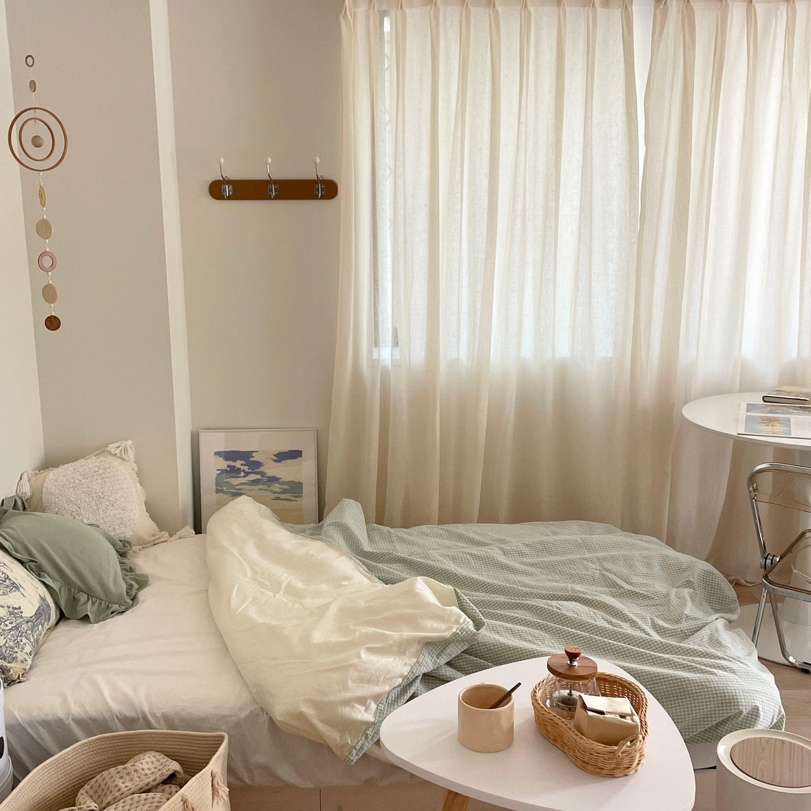 OR-2854-Little Rooms-既成サイズ｜カラーシフォンカーテン 1枚