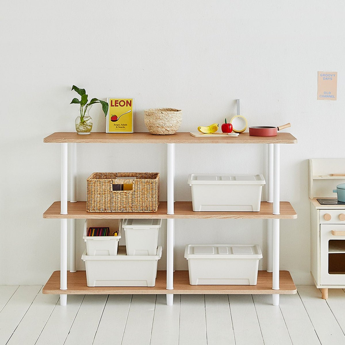 BR-3212-Roomnhome-Roomnhome 収納ボックス｜Mild スタッキングコンテナセット