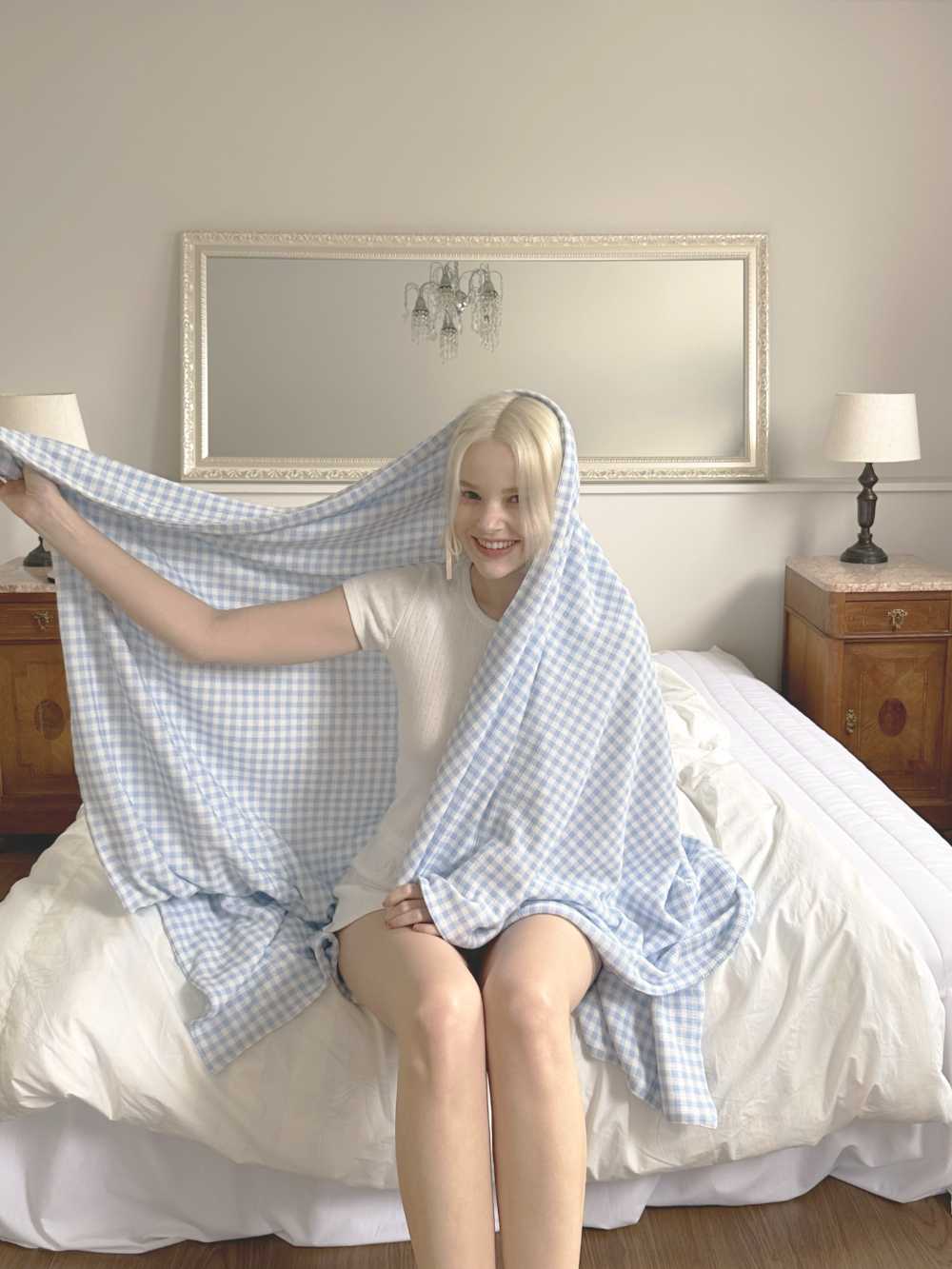 BR-3872-BEURRE BLEU-BEURRE BLEU ブランケット｜BaeBae