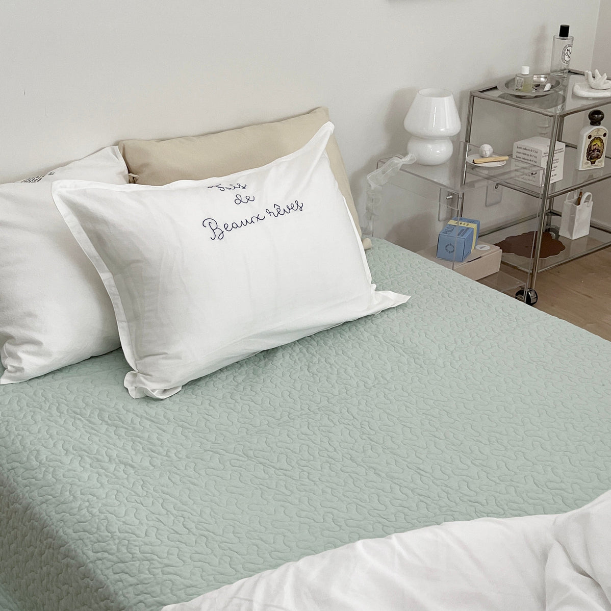 BR-2631-BEURRE BLEU-BEURRE BLEU ベッドカバー｜BONJOUR（BLUE）