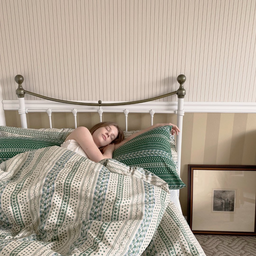 BR-2628-BEURRE BLEU-BEURRE BLEU ベッドカバー｜FOREST（IVORY GREEN）