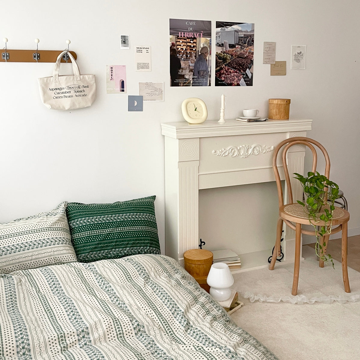 BR-2629-BEURRE BLEU-BEURRE BLEU ベッドカバー｜FOREST（IVORY GREEN）