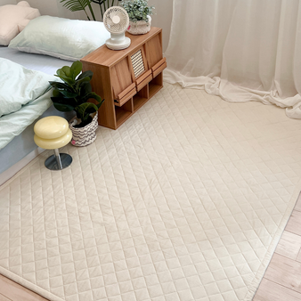 OR-1325-Little Rooms-ふわっと軽やかキルトラグ air rug -nuance color-