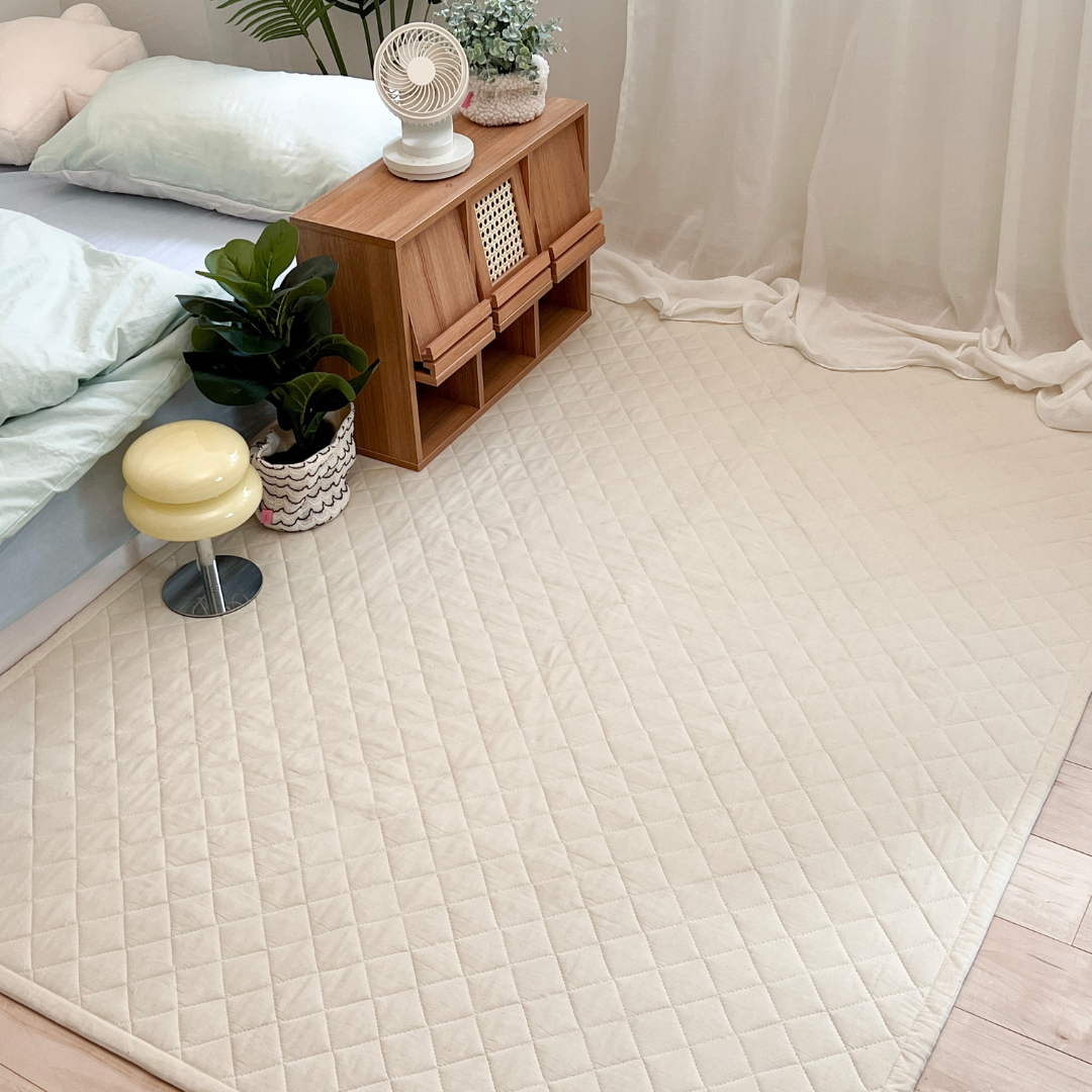 OR-1325-Little Rooms-ふわっと軽やかキルトラグ air rug -nuance color-