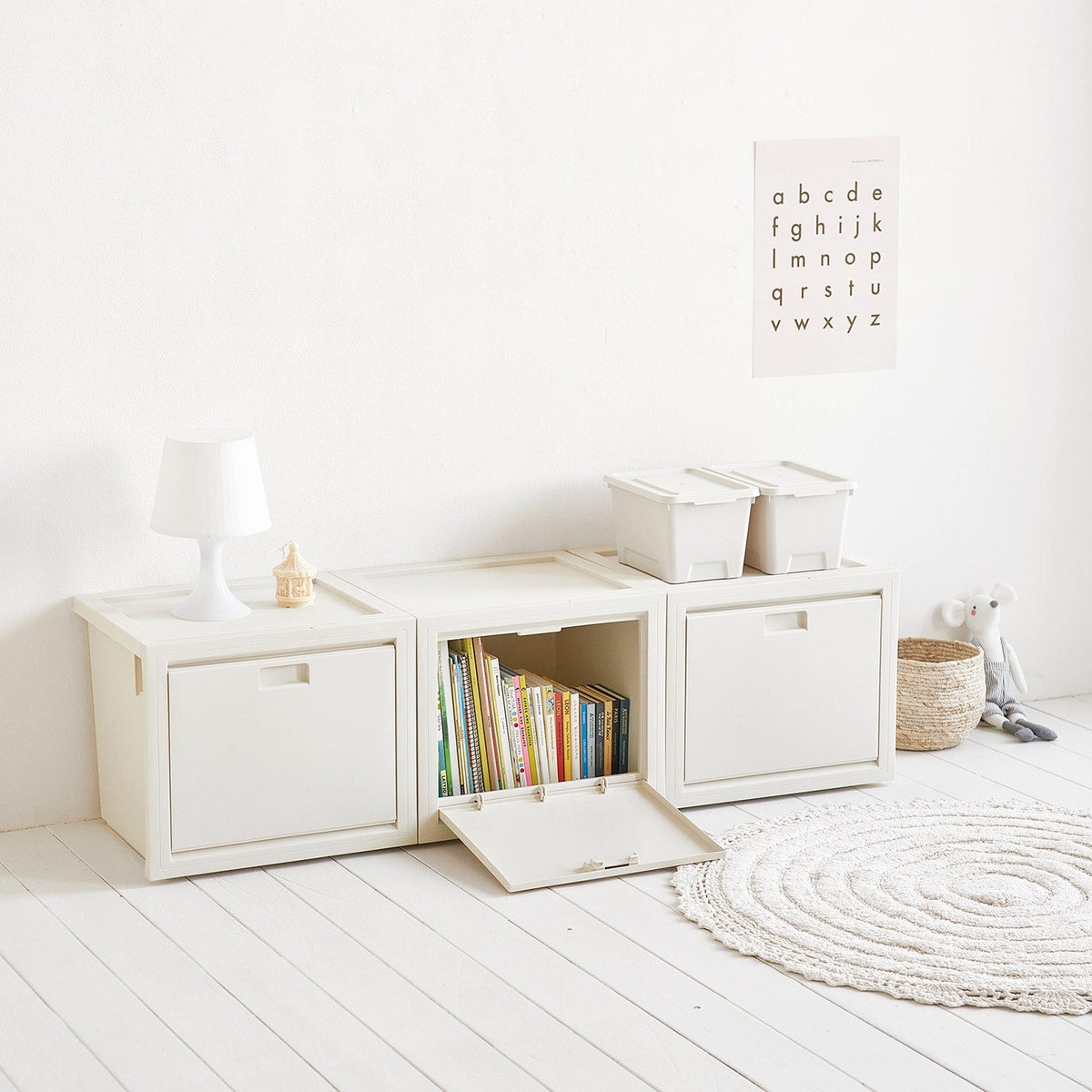 BR-2694-Roomnhome-Roomnhome｜Mild オープンドア収納ボックス 3個セット