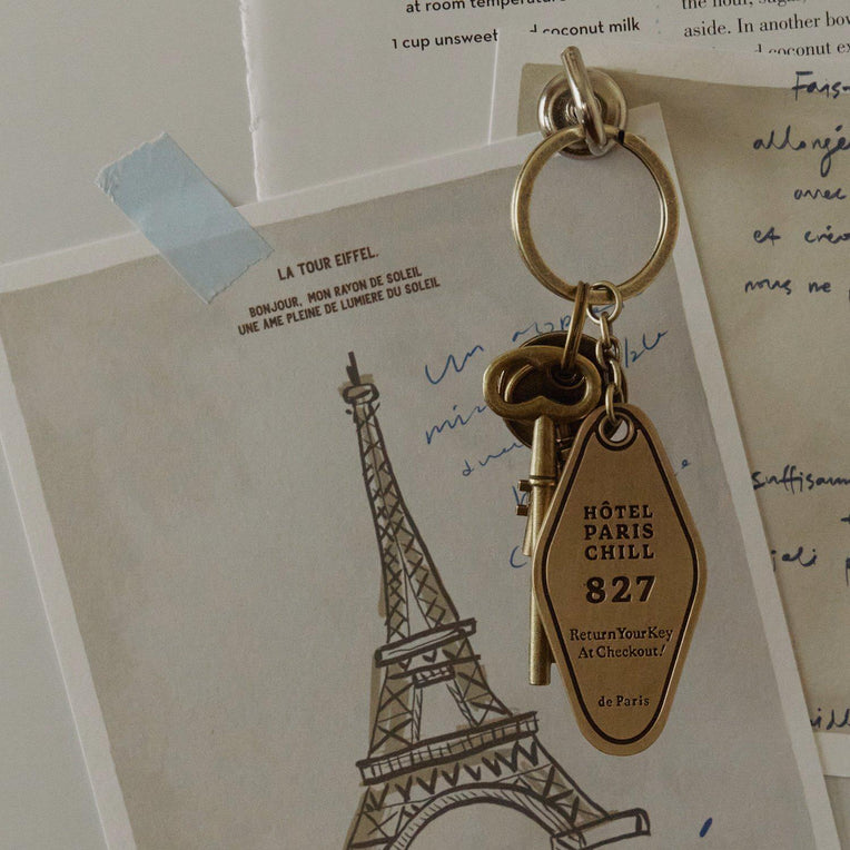 NCB56-00063A-HOTEL PARIS CHILL-HOTEL PARIS CHILL キーホルダー｜827 Hotel Room Keychain