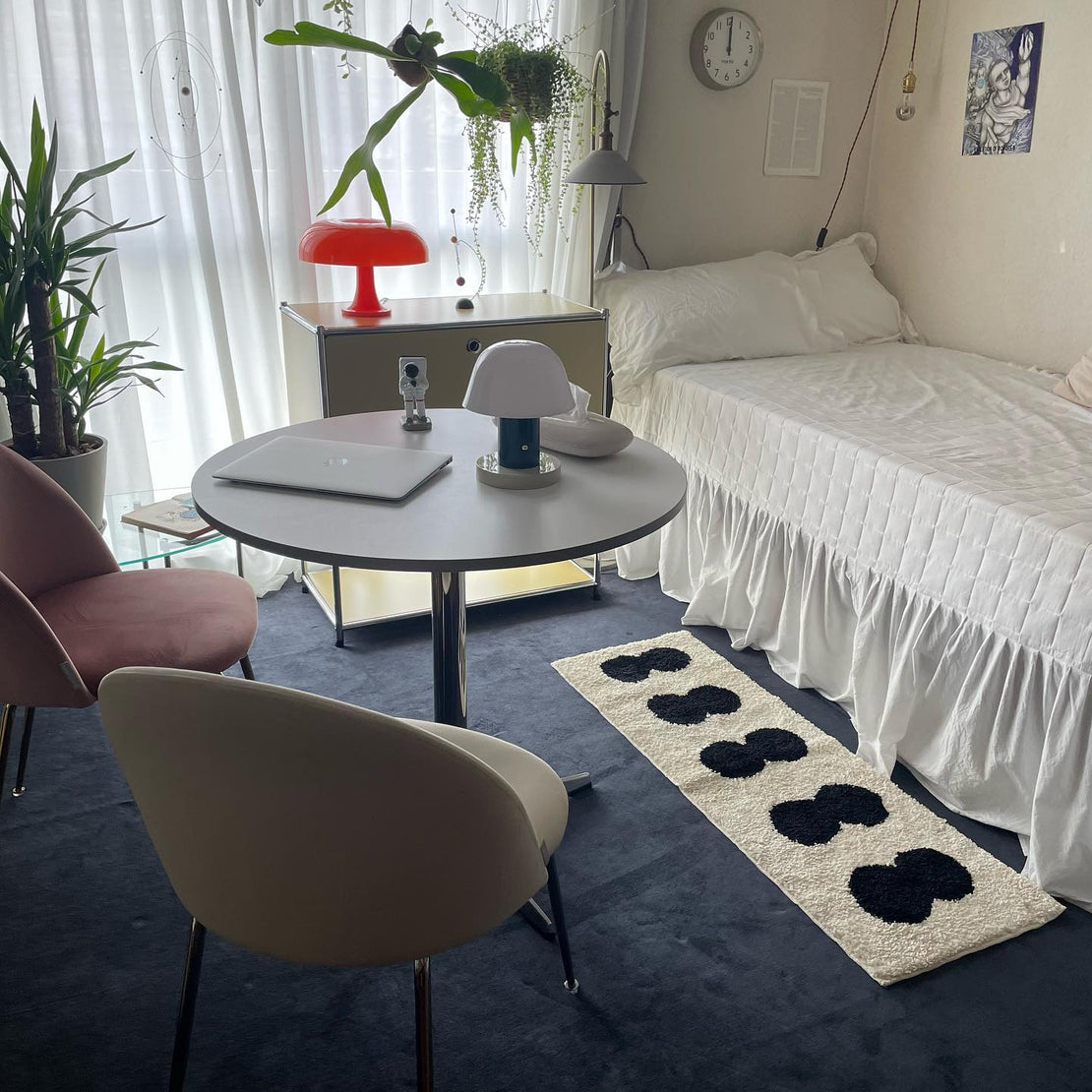 AL-3253-Little Rooms select-mono ふわふわロングラグ
