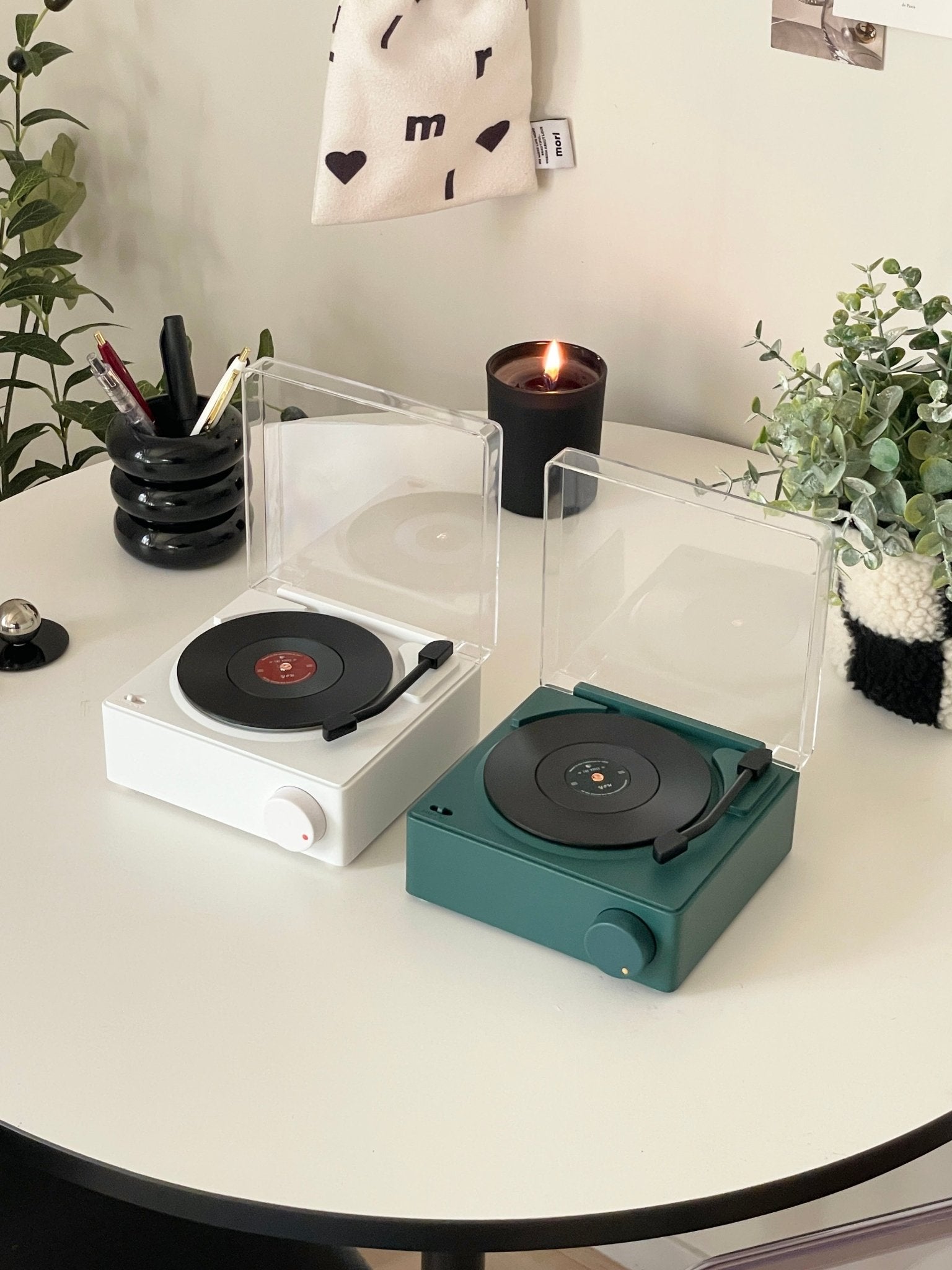 AL-4593-Little Rooms select-レコードプレーヤー風 bluetoothスピーカー