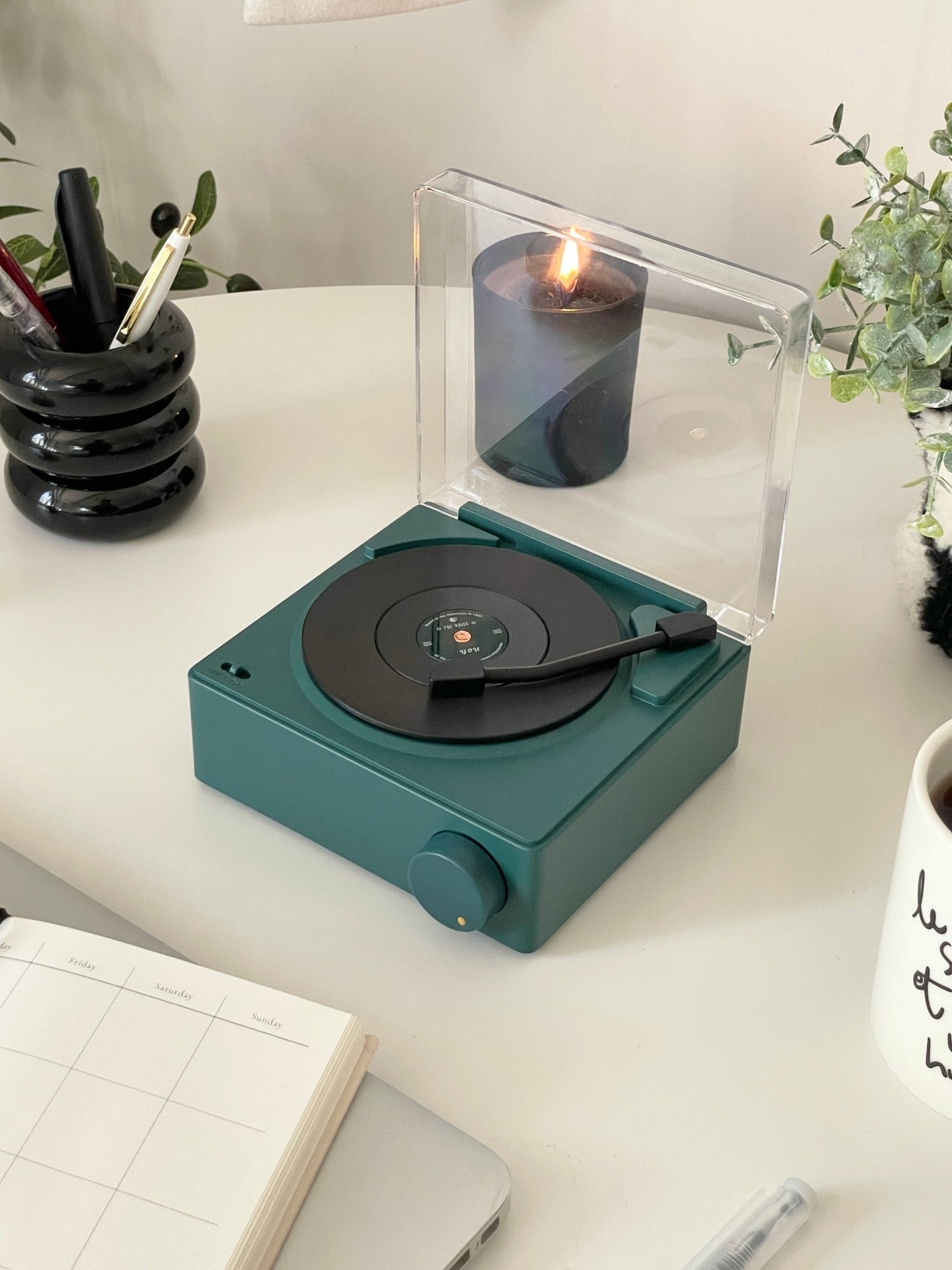 AL-4593-Little Rooms select-レコードプレーヤー風 bluetoothスピーカー