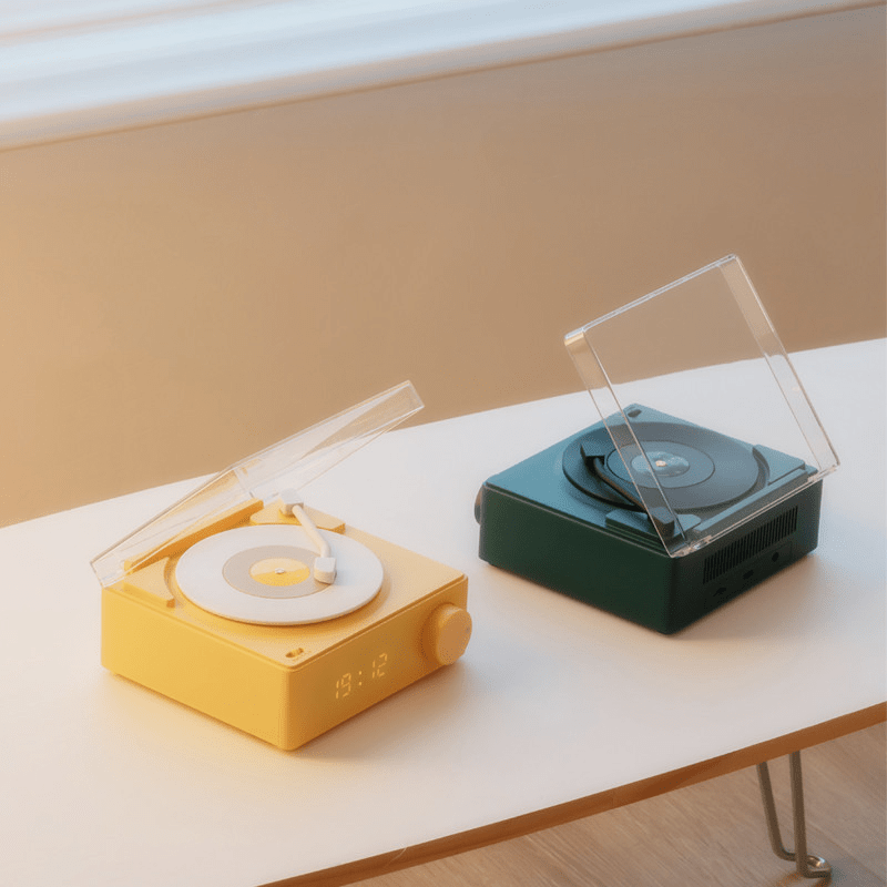 AL-4594-Little Rooms select-レコードプレーヤー風 bluetoothスピーカー