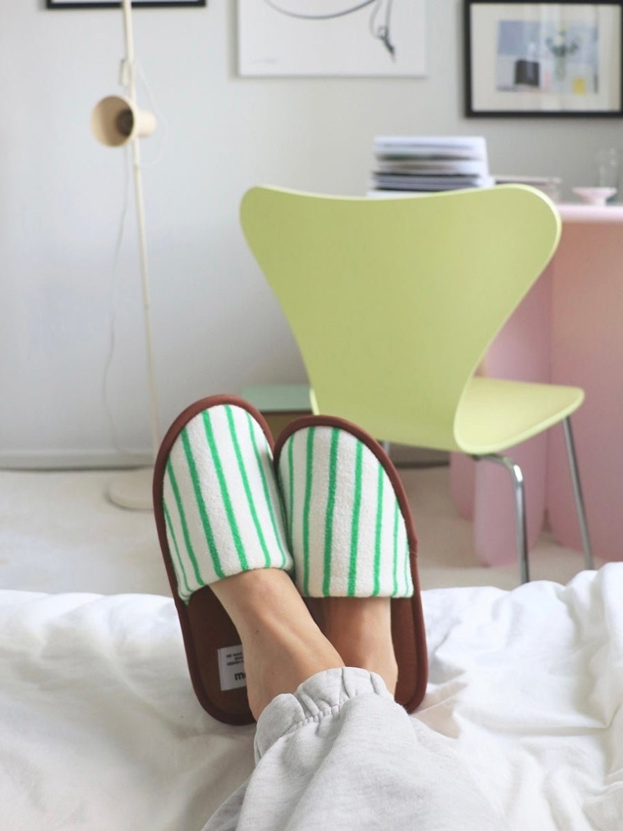 BR-3312 - morl - morl ルームシューズ｜Stripe room shoes
