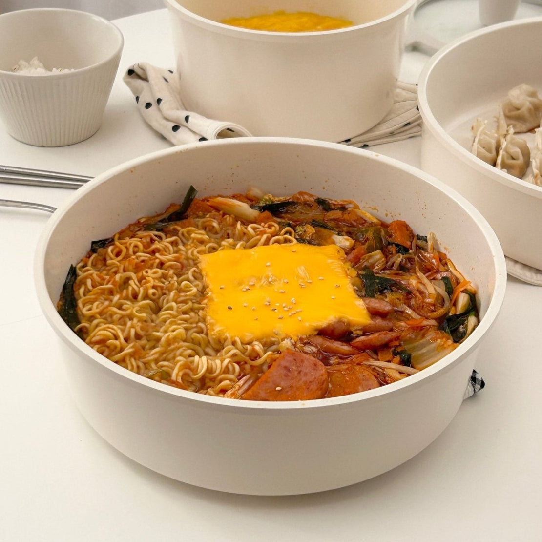 BR-2974 - Roomnhome - Roomnhome｜取っ手が取れる鍋・フライパン5点セット IH対応