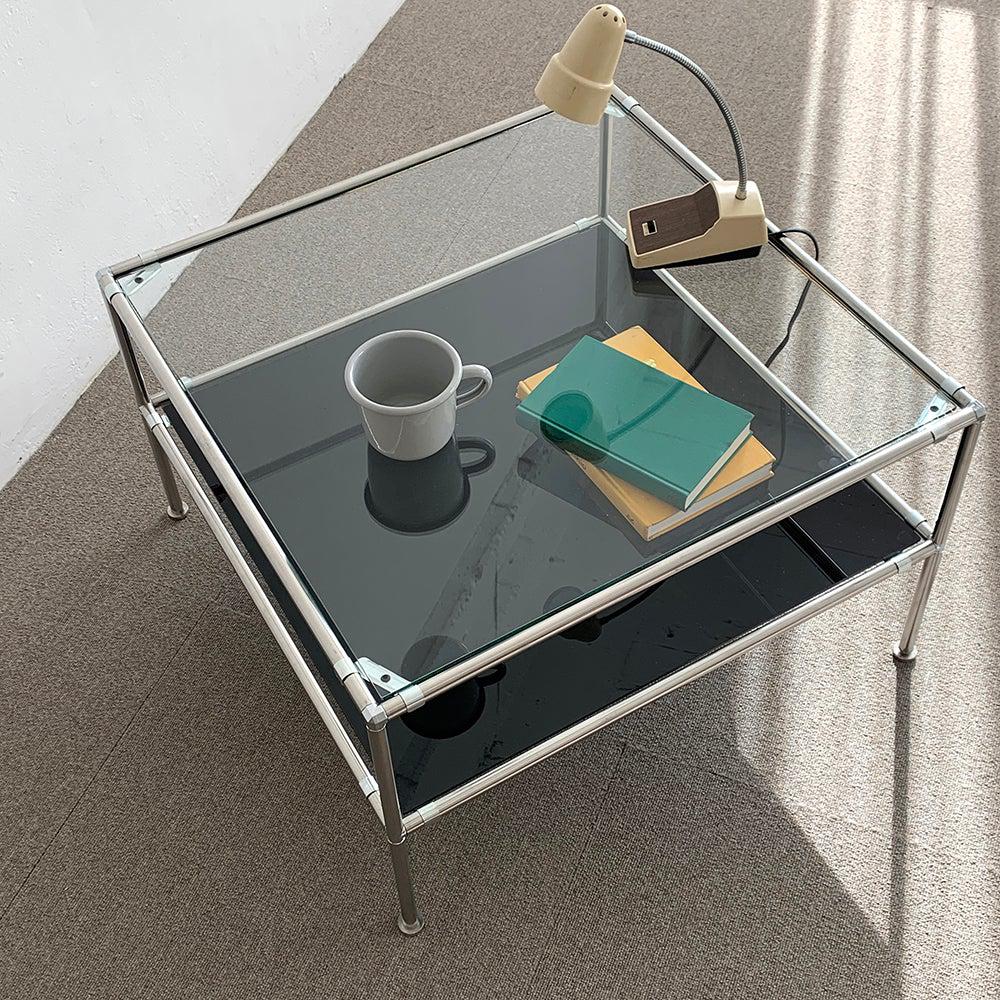 BR-1397-vamir-vamir ローテーブル｜Stainless Modular 2tier Sofa Table